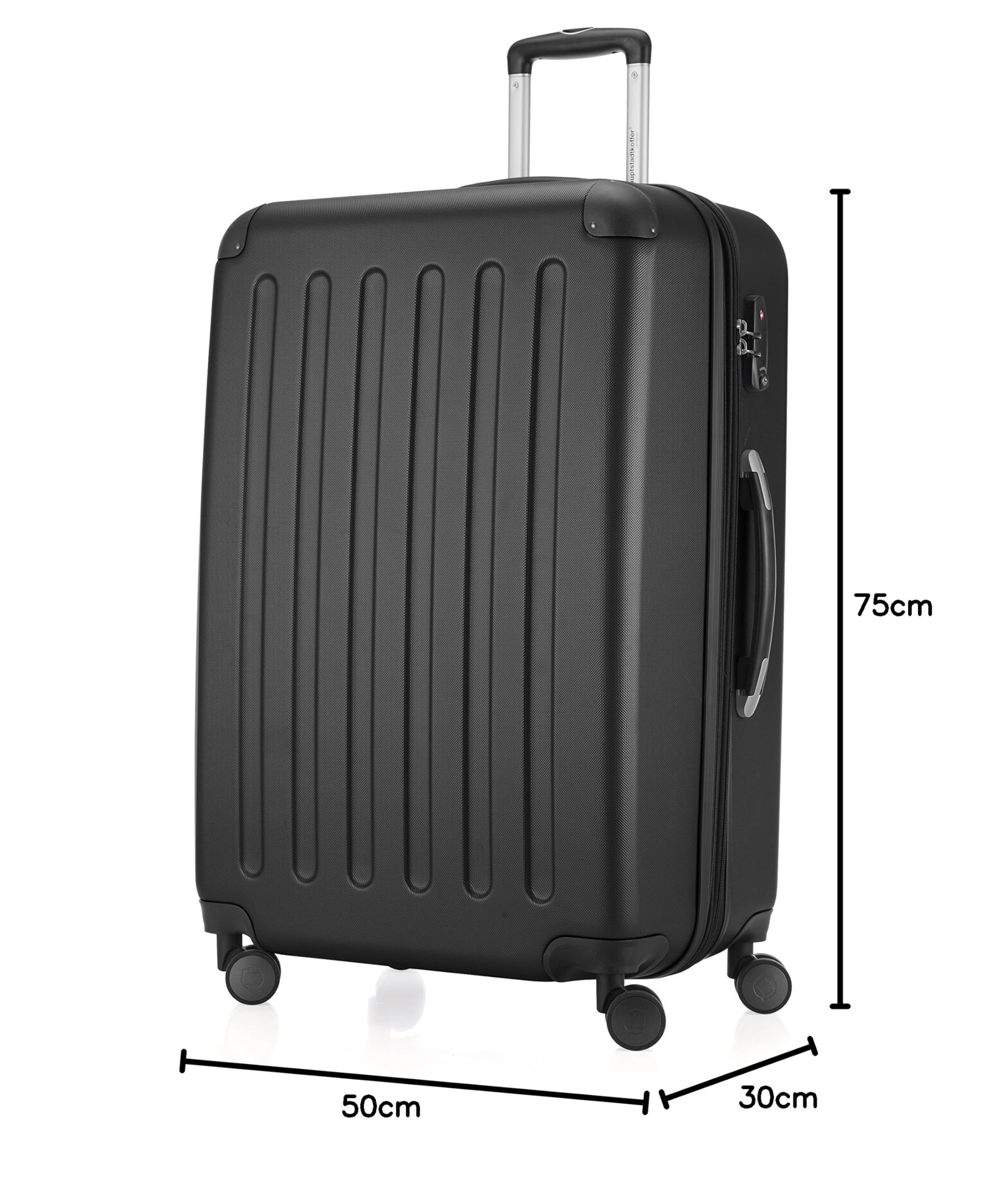 HAUPTSTADTKOFFER - Spree - Maleta rígida, Trolley expandible, Equipaje de Viaje, 4 Ruedas Dobles, TSA, 65 cm, 74 litros, Champán — view 407