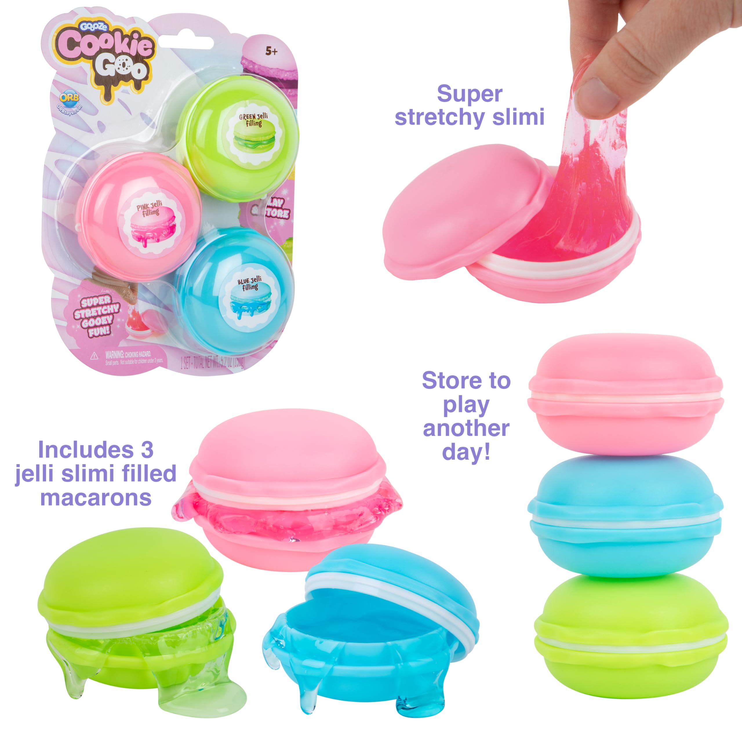 Amazon.com: ORB Goooze Cookie Goo Slime Kit 2 Pack - 6 Total