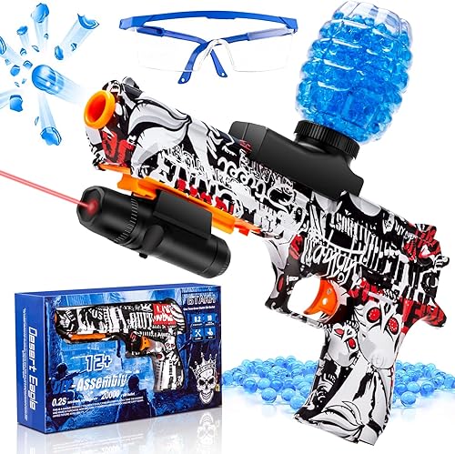 GTAKH Pistola automática de salpicaduras de gel 140 FPS y alcance de hasta 65 pies pistola de salpicaduras para niños y niñas a partir de 12 años