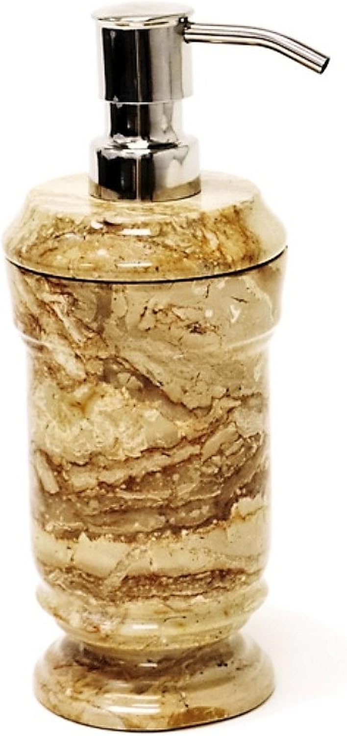 Nature Home Decor 544SB Sahara Beige Marble Lotion Dispenser of Bathroom Accessories of Tasmanian Collection