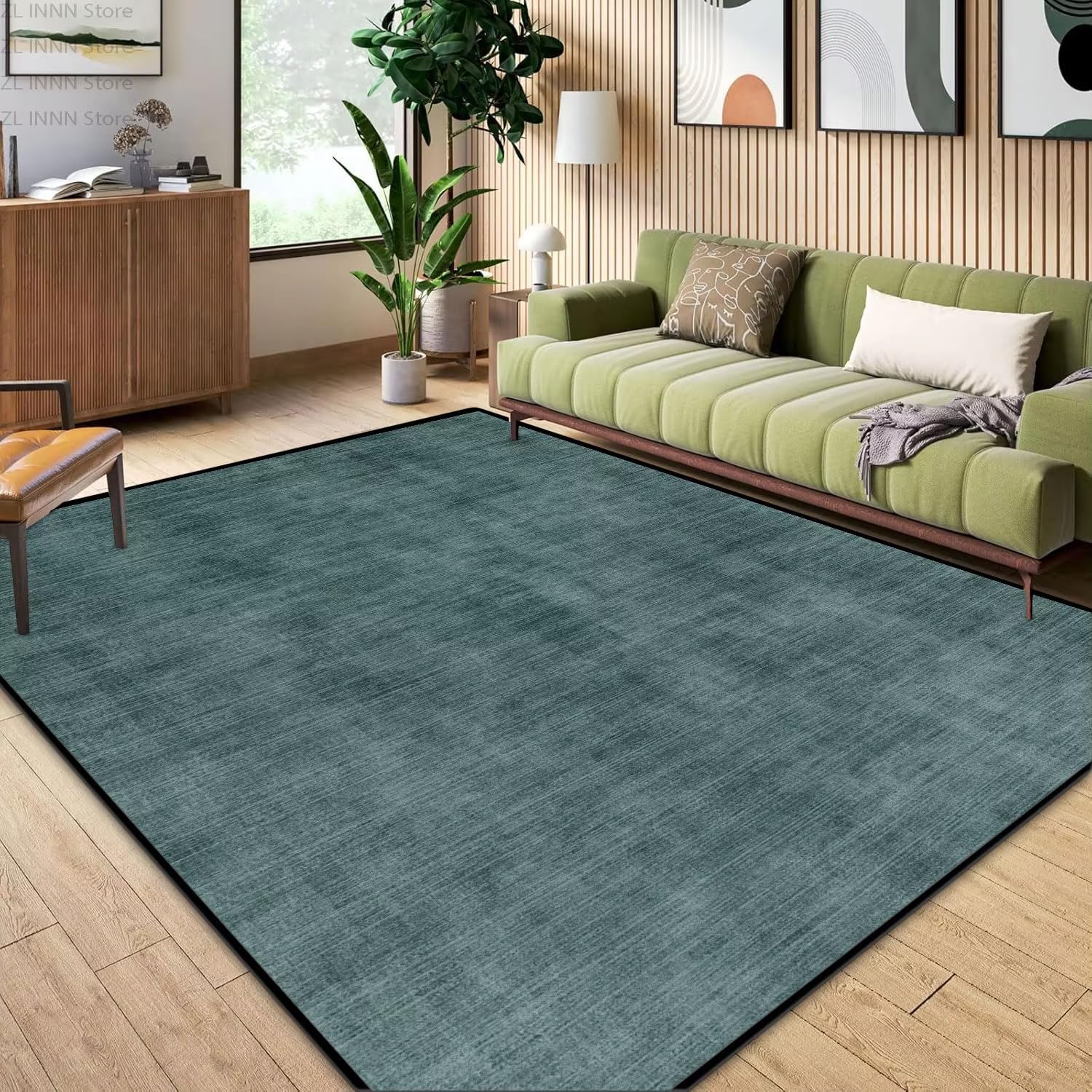 Tapis de salon uni 60x90cm en flanelle moderne gris pour canapé et chambre FL-AB0235