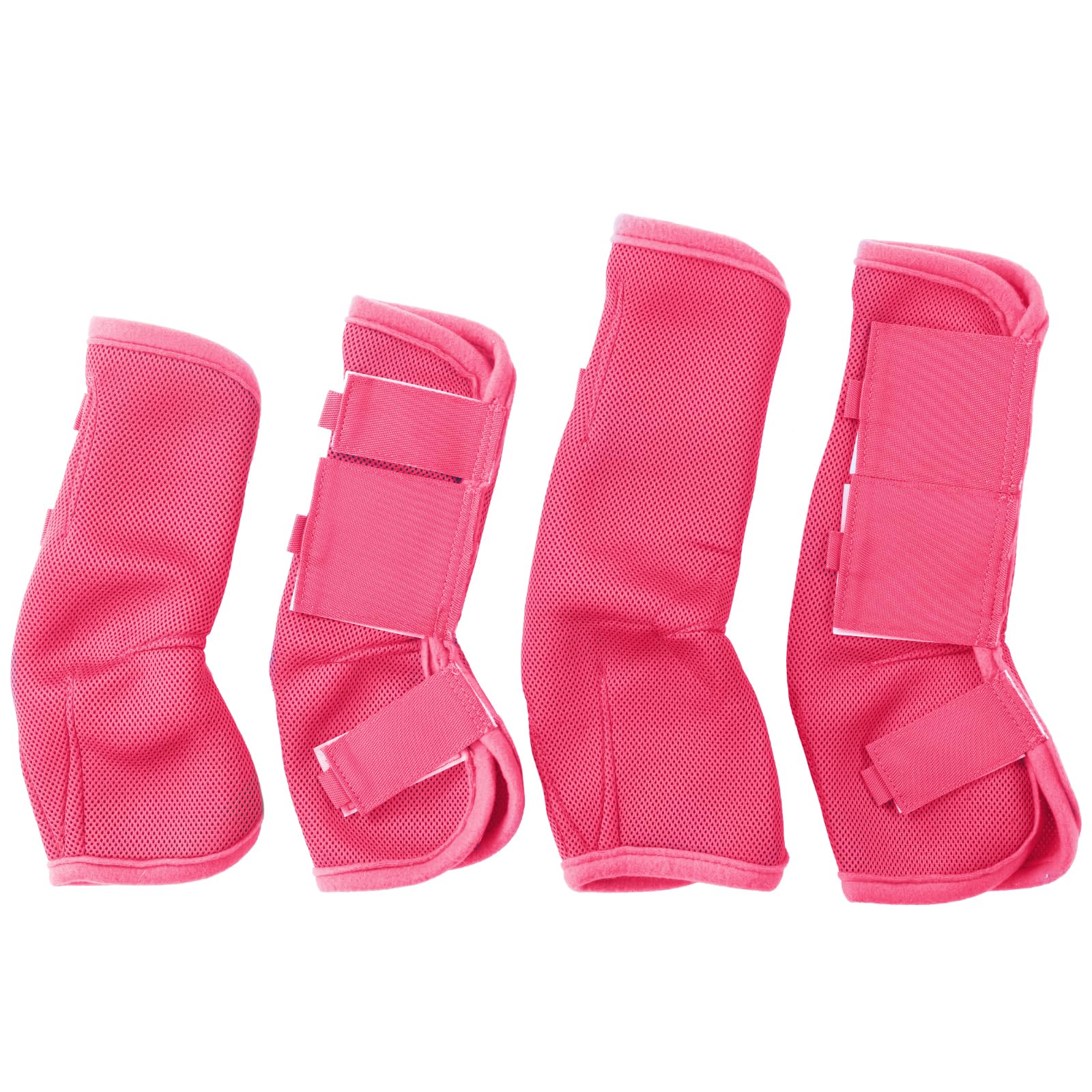 Gallopoff Fly Boots for Horses Set of 4, Non-Slip Horse Fly Boots, Comfy Airflow Mesh, No More Stomping & Horsefly Nuisance Pink Cob