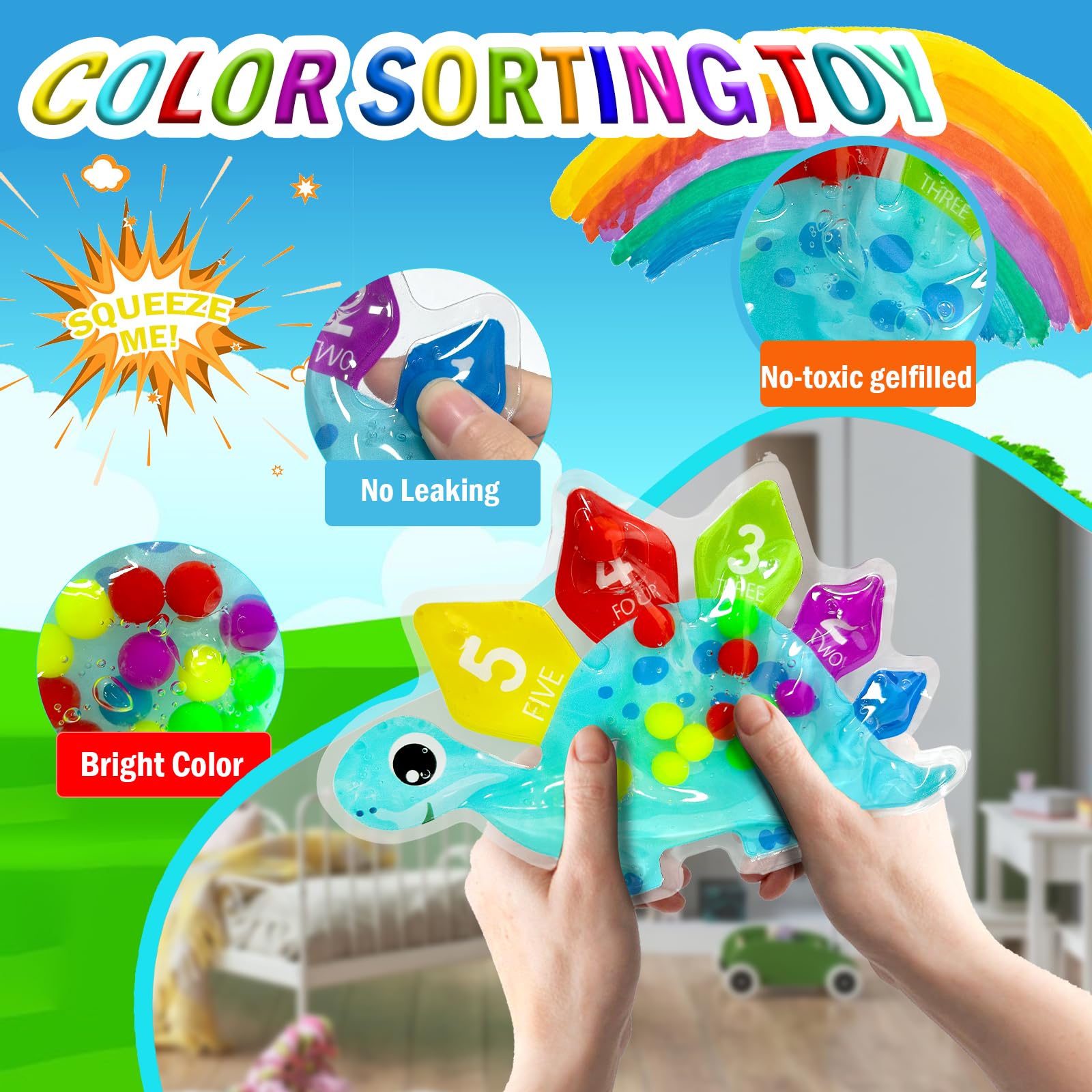 Giocattolo Sensoriale Stella Per Ordinamento Colori | Gioco Montessori Per Autismo E ADHD - 2