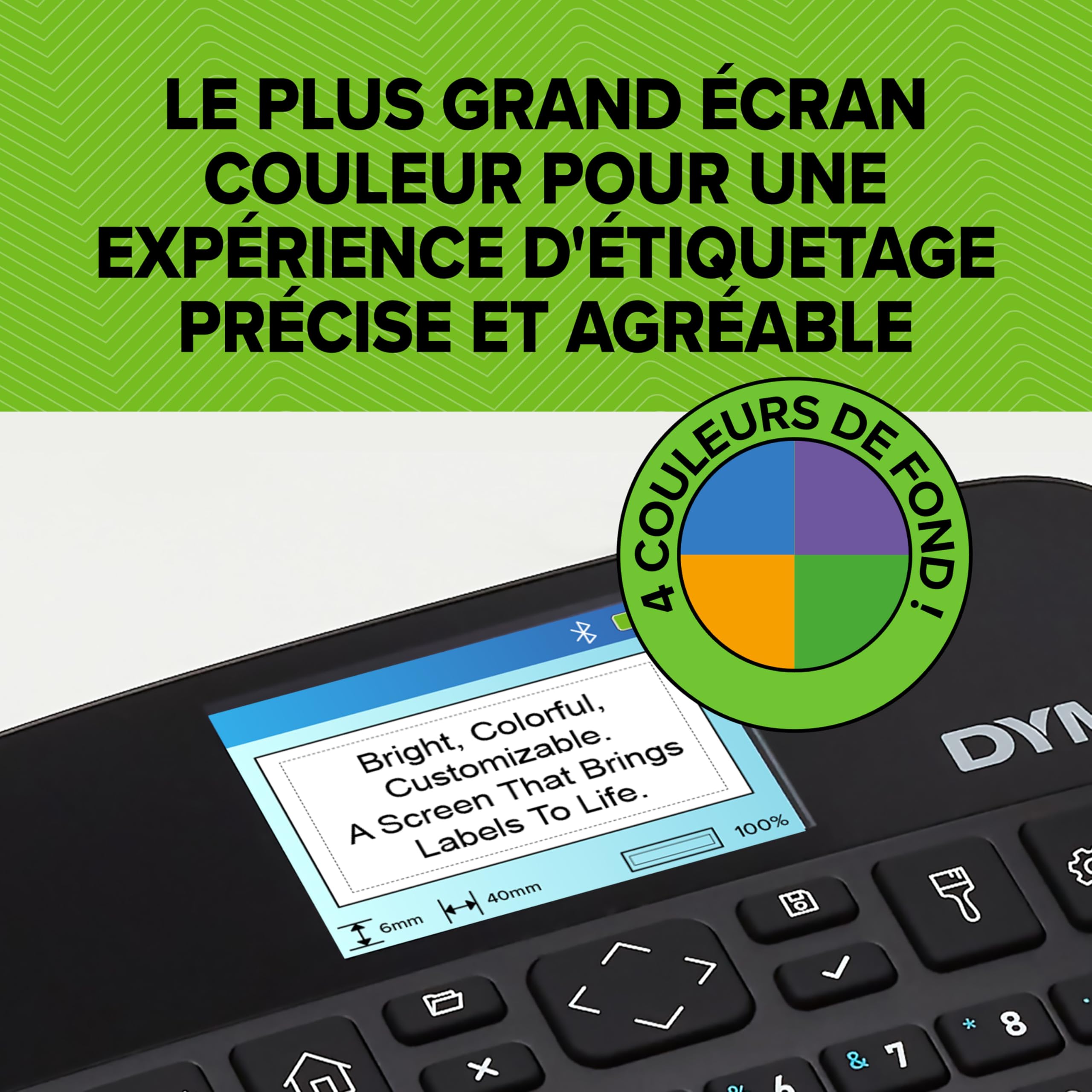 DYMO LabelManager Executive 640 CB Etikettendrucker mit Transportkoffer und 3 D1-Kassetten | Kompakter Etikettendrucker mit AZERTY-Tastatur | Bluetooth und USB Konnektivität