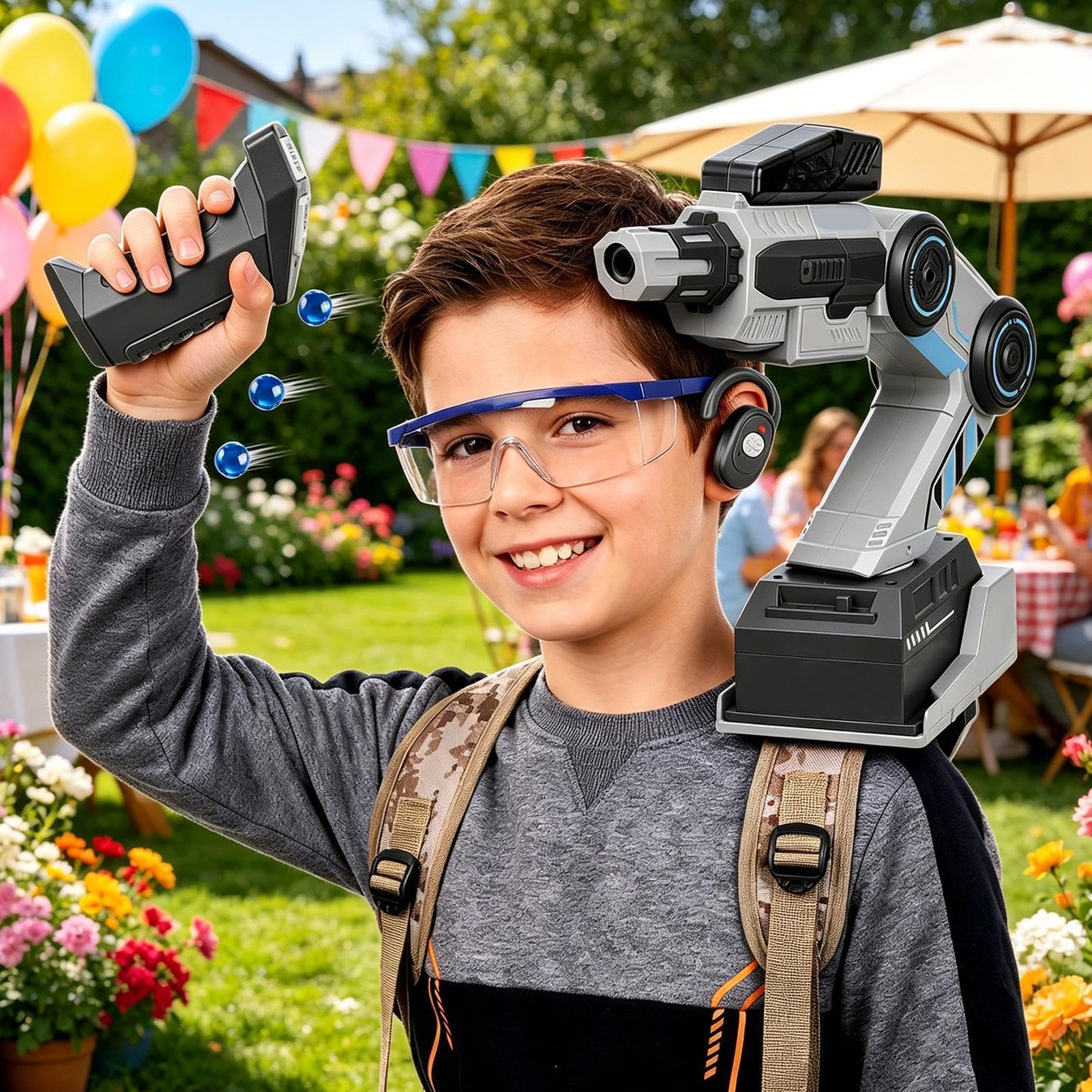 Zabawka Robot Na Ramieniu Ergonomiczne Noszone Zdalne Sterowanie | Indukcyjne Ramiona Robota Dla Dzieci Powyżej 8 Lat, Do Zabawy W Domu, Ogrodzie I Na Świeżym Powietrzu