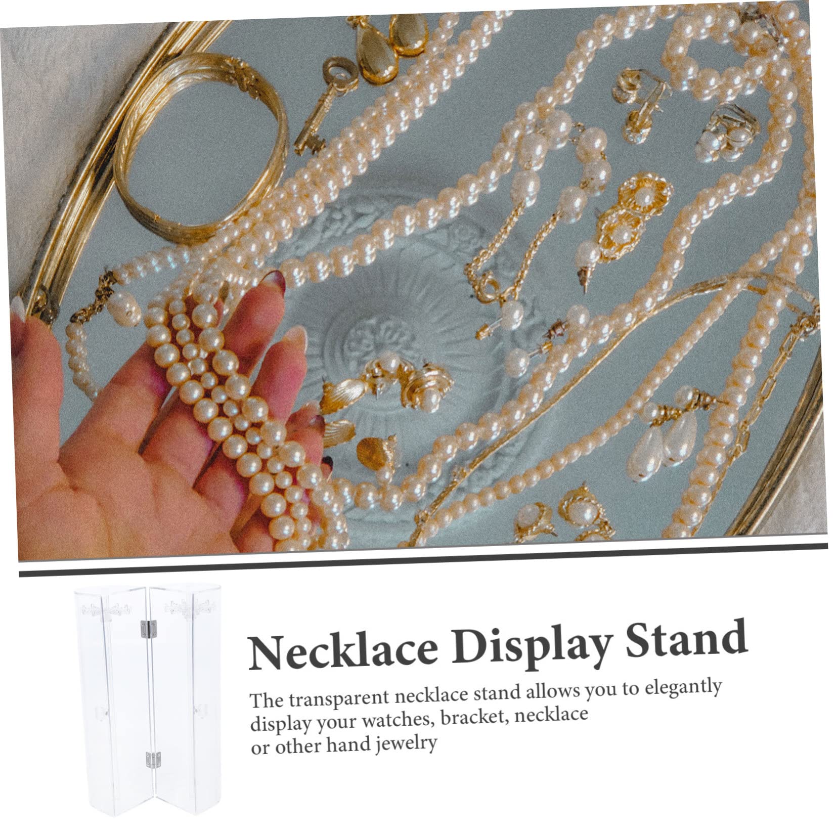 Schmuckständer aus Acryl Transparenter Armbandständer zum Aufhängen Schmuckregal mit Drehbarem Haken für Anhänger und Armbänder