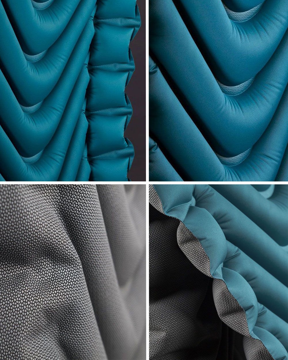 Klymit Armored V Superfabric Inflatable Sleeping Pad for Camping, Lightweight Hiking and Backpacking Air Bed, 2.5 Inch Thick