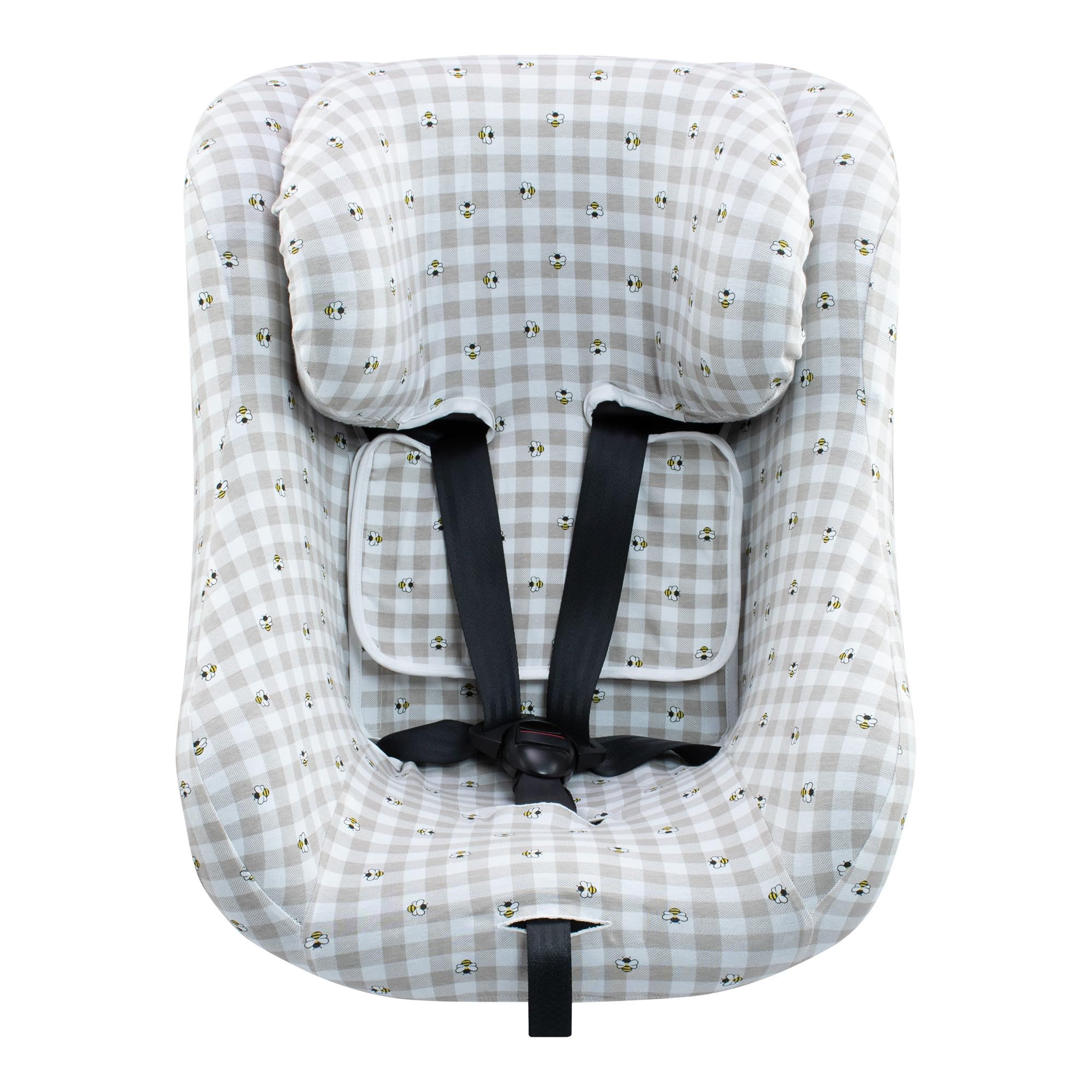 JYOKO Kids Funda de algodón Compatible con Joie Spin 360 y Nuna Rebl (Picnic Vichy)