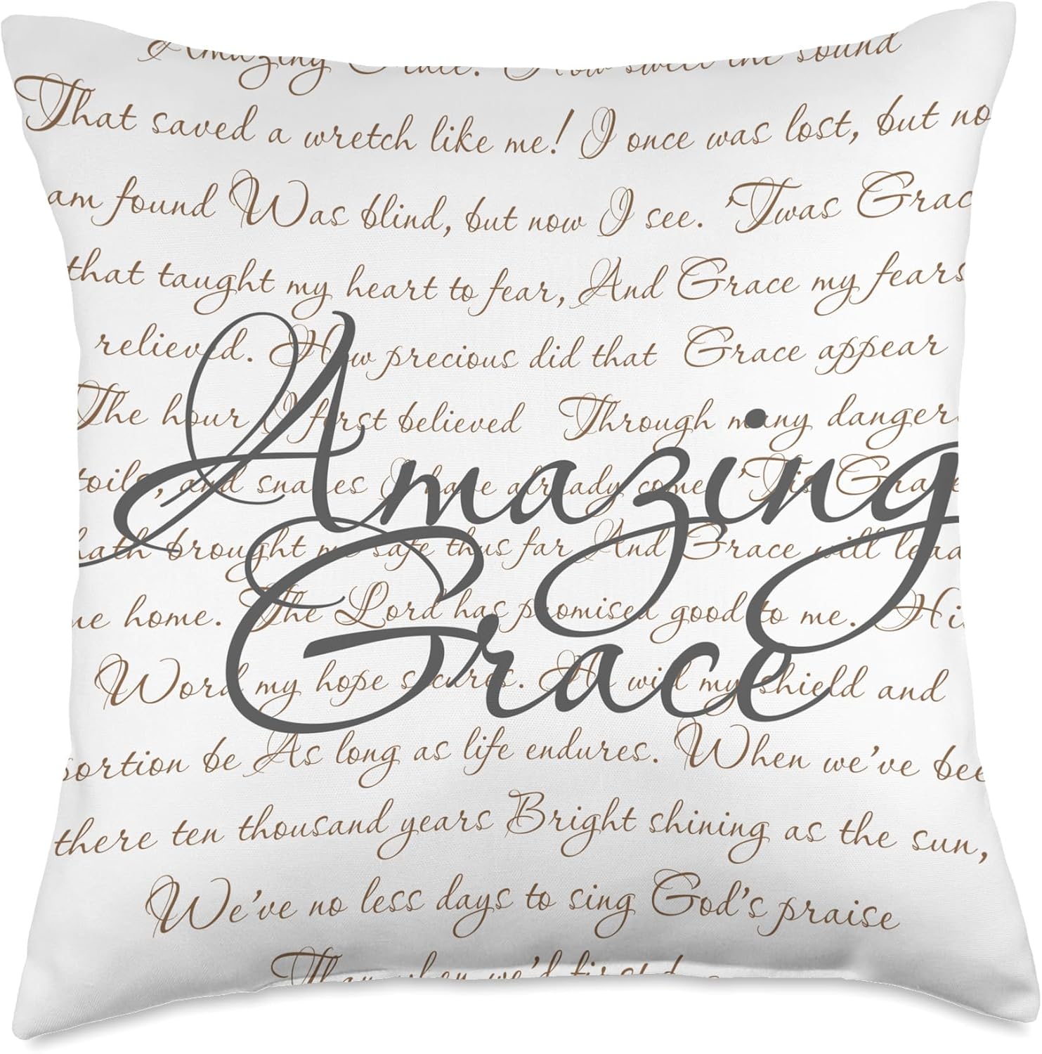 Amazing Grace Throw Pillow