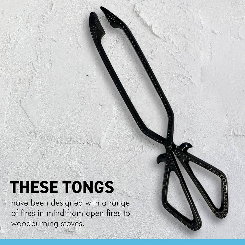 Metal Log Coal Tongs | Fireside | Fireplace | Chimenea
