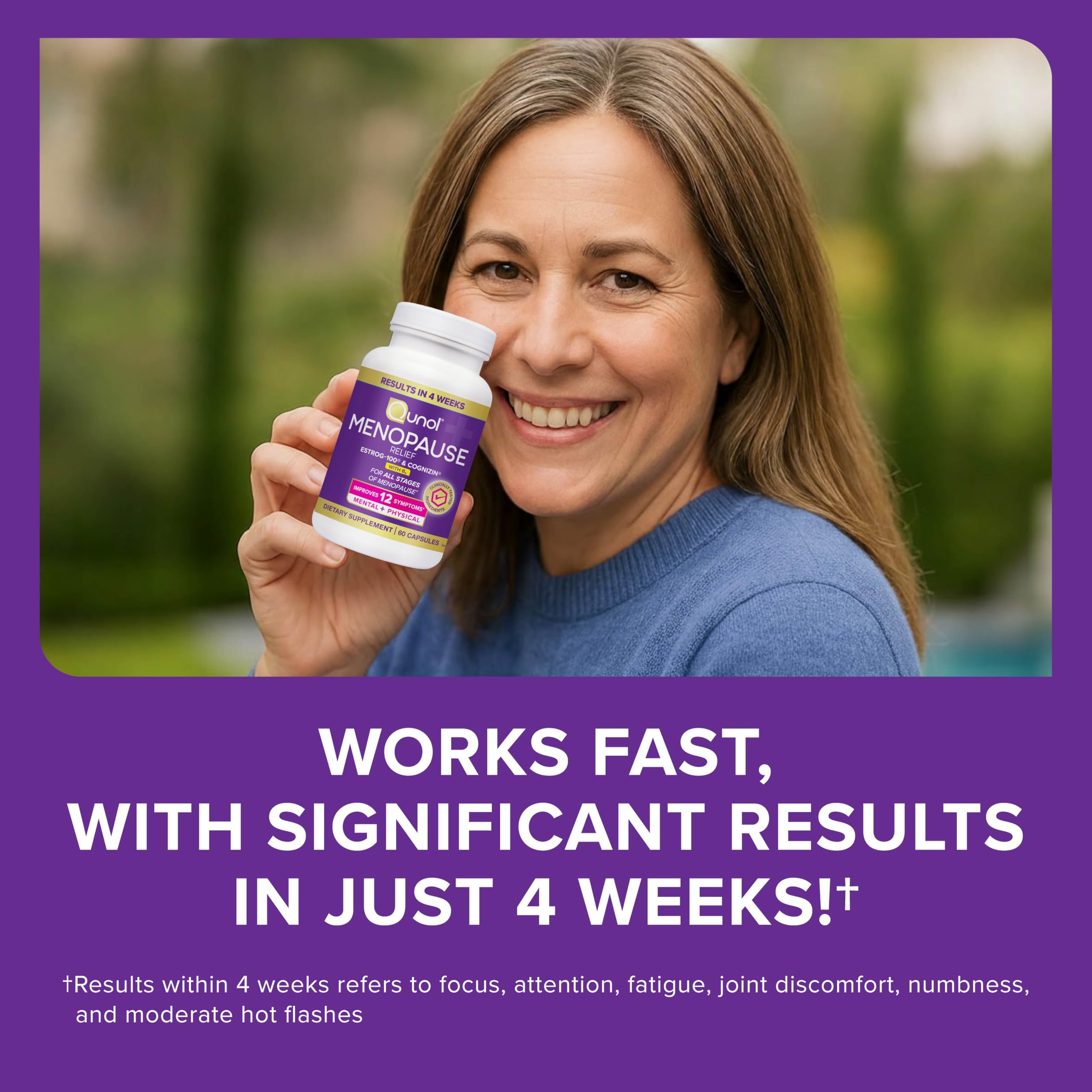 Qunol Menopause Relief +B6 Capsules, Peri to Post, Results in 4 Weeks, 60ct — Amazon image 10