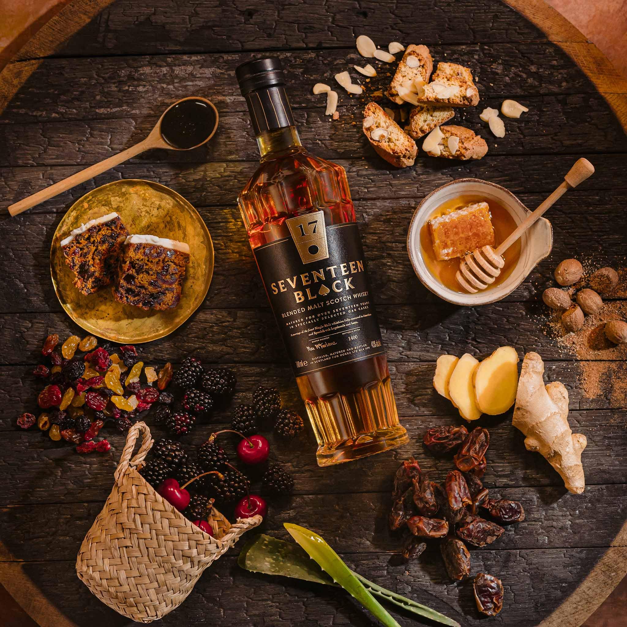 Seventeen Black, 17 Year Old Scotch Blended Malt Whisky with Gift