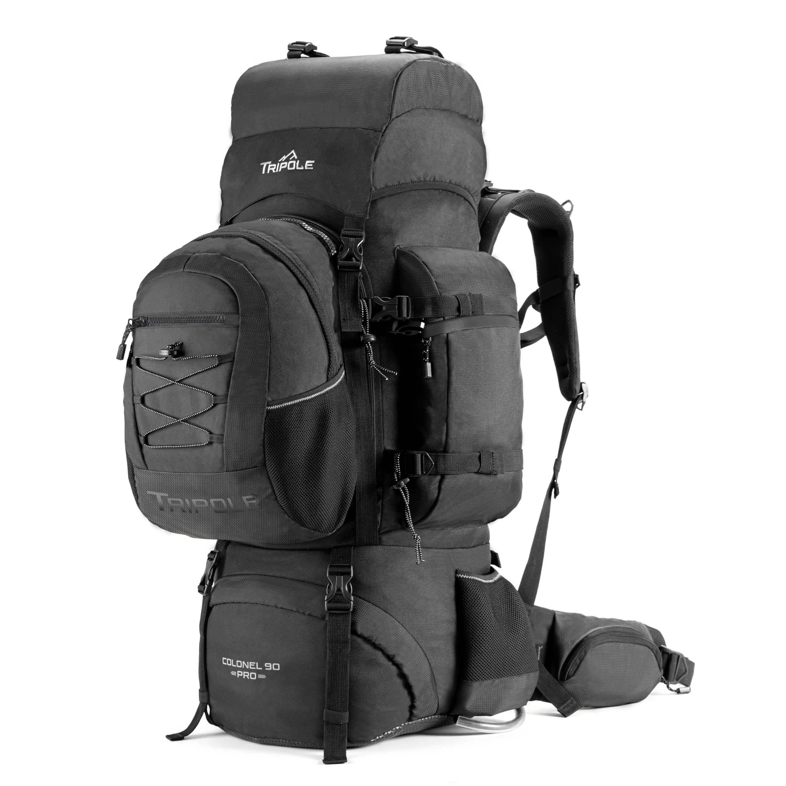 Tripole Mochila con Armazón Metálico Colonel Pro | Apertura Frontal | Bolsa Desmontable | Cubierta De Lluvia