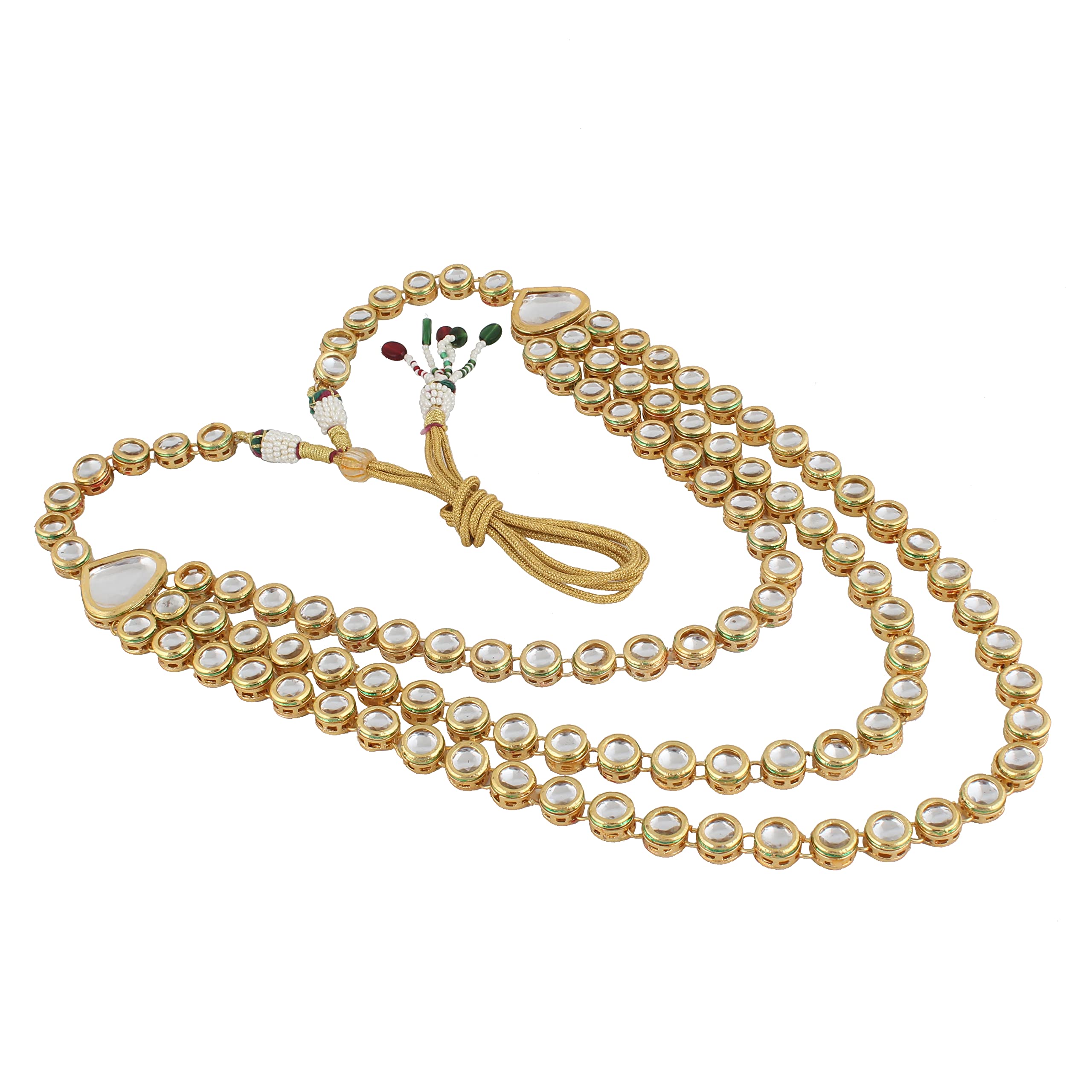 LUCKY JEWELLERY Back Meenakari 18k Gold Plated White Color Tika Earring Combo Jewellery Set Uncut Kundan Big Faux Kundan Dibbi Kundan Choker Necklace Set for Girls & Women (B0BFHSJPFN) Amazon Price History, Amazon Price Tracker