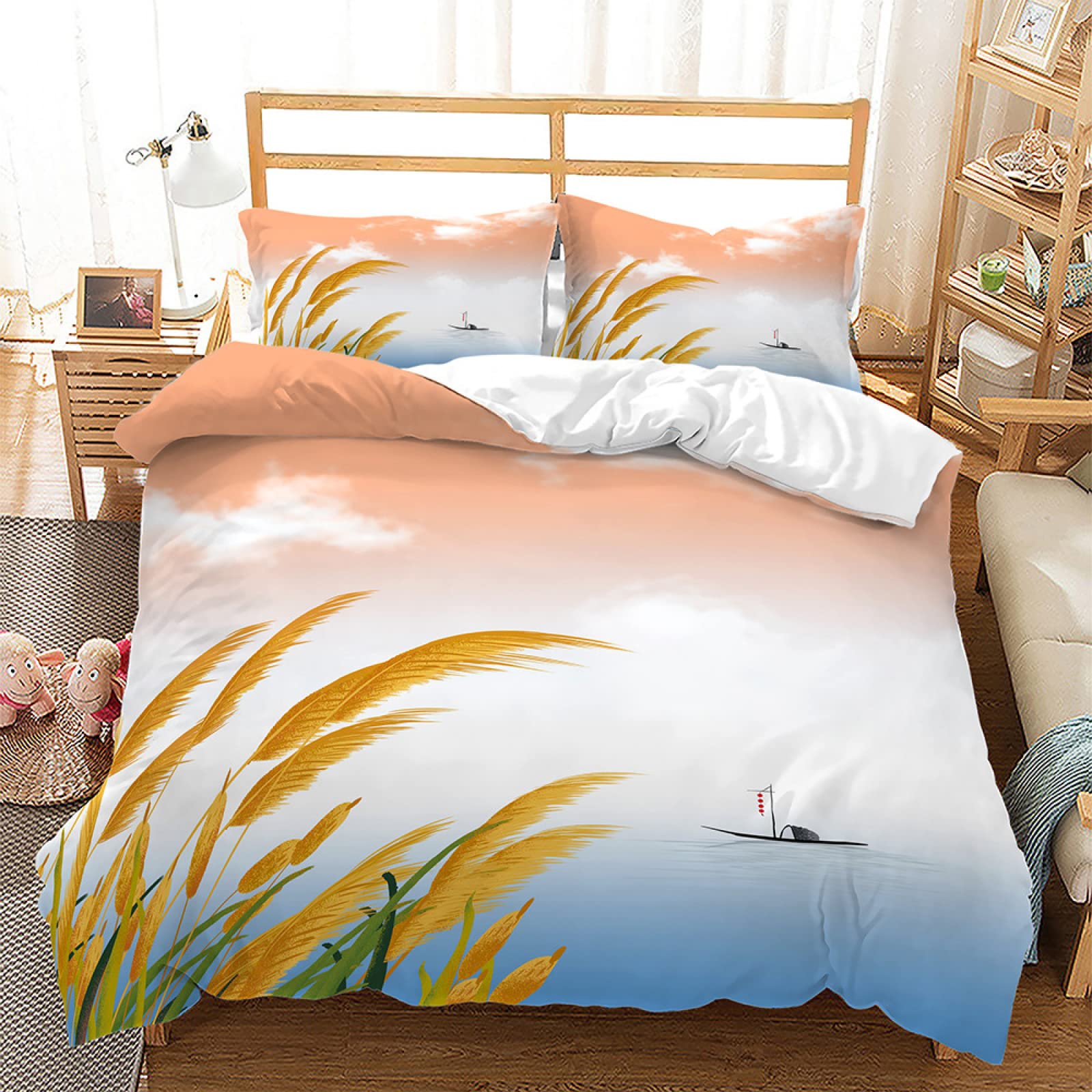 Parure de lit 90x190 lit simple de qualité premium 110g/m²