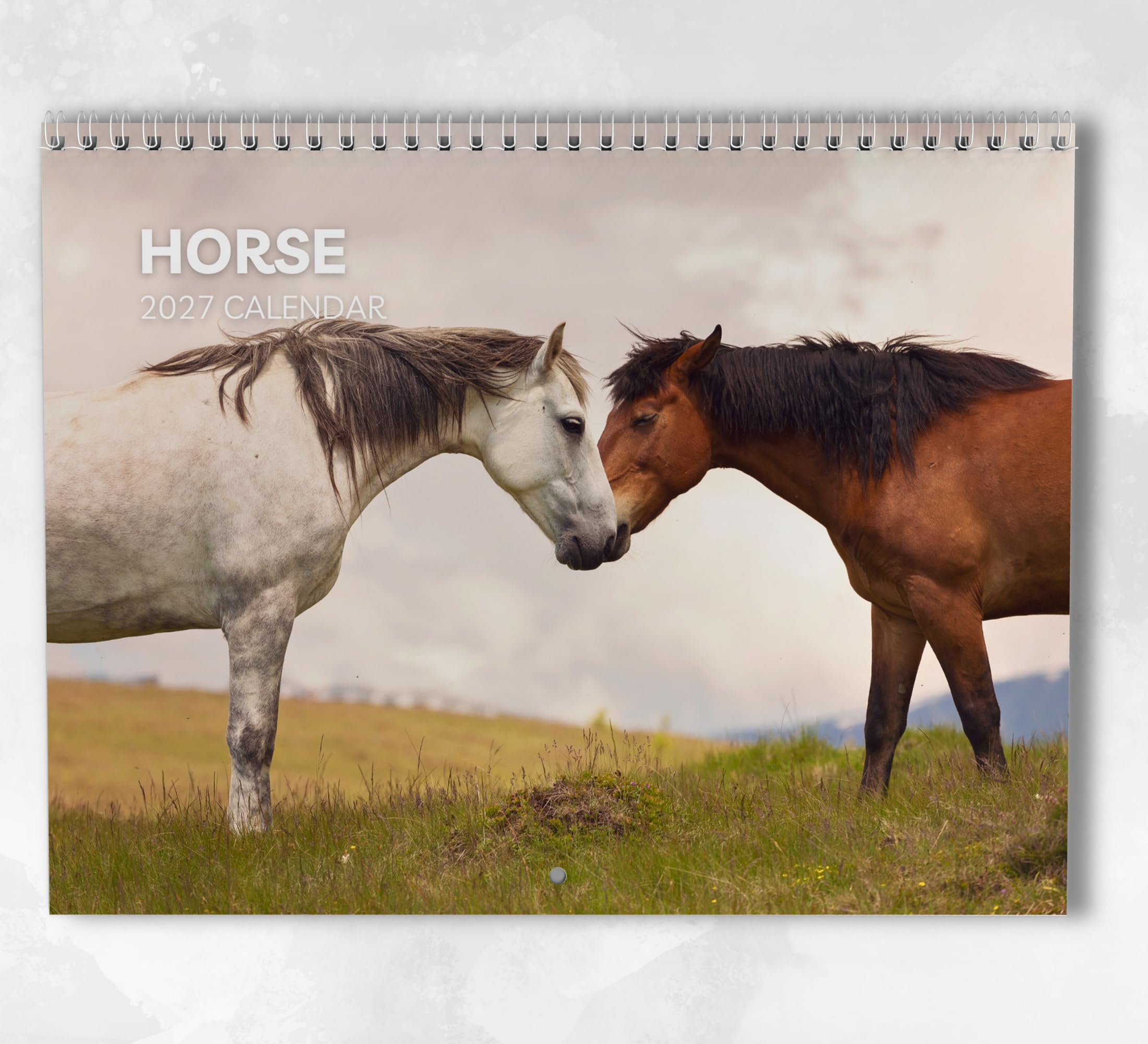 Horse Calendar 2027: Monthly Wall Calendar with Notes, Hanging A3 Size, Includes key dates & holidays