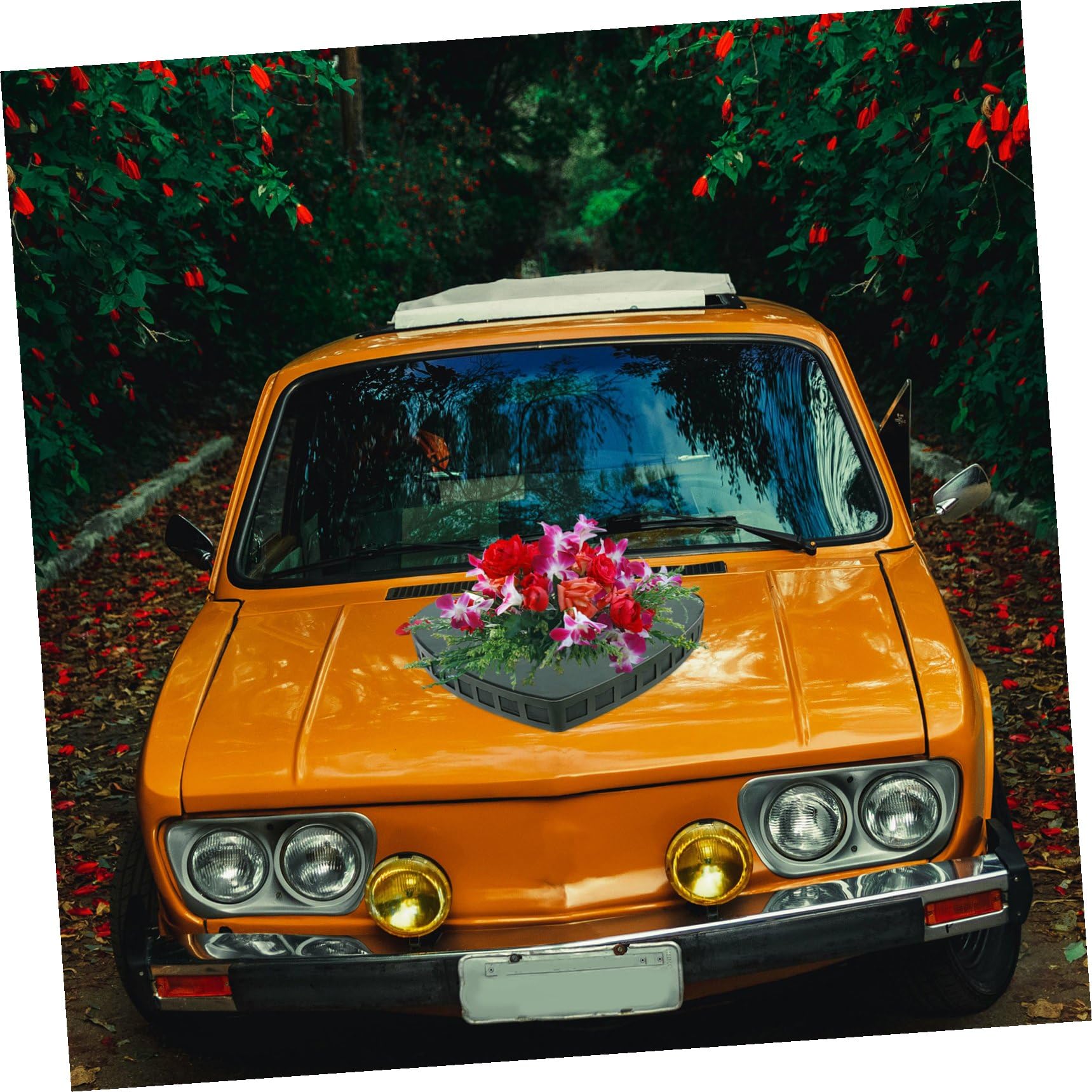 DOITOOL Herzförmige Pflanzschale aus Blumenschlamm, Grün, mit Saugnapf | Kunststoff Pp, Leichtes Super Large Format, für Besondere Ereignisse und Blumenarrangement