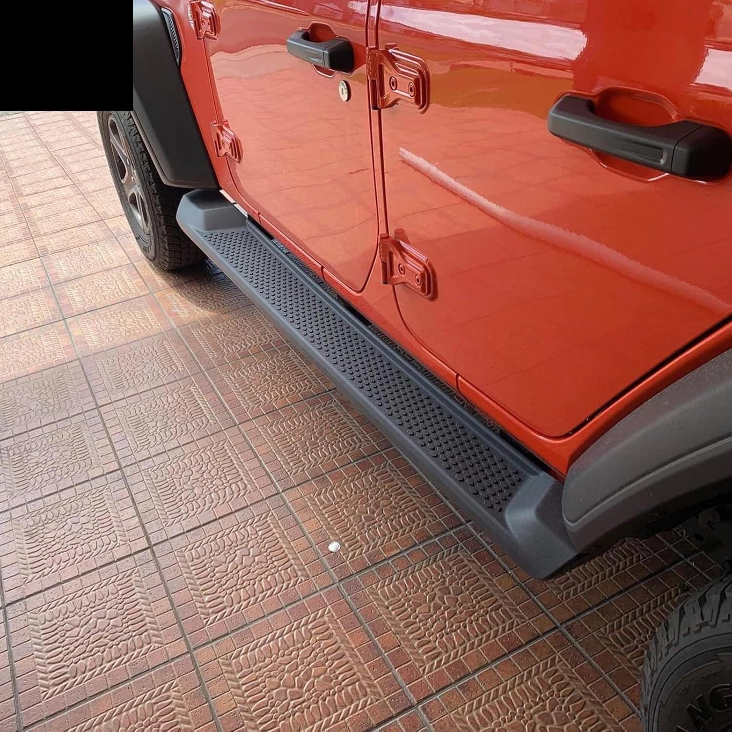 2Pcs Runing Boards fit for Jeep Wrangler JL 4 Door 2018-2025 Nerf Bar Pedal Black Non-Slip Side Step Accessories