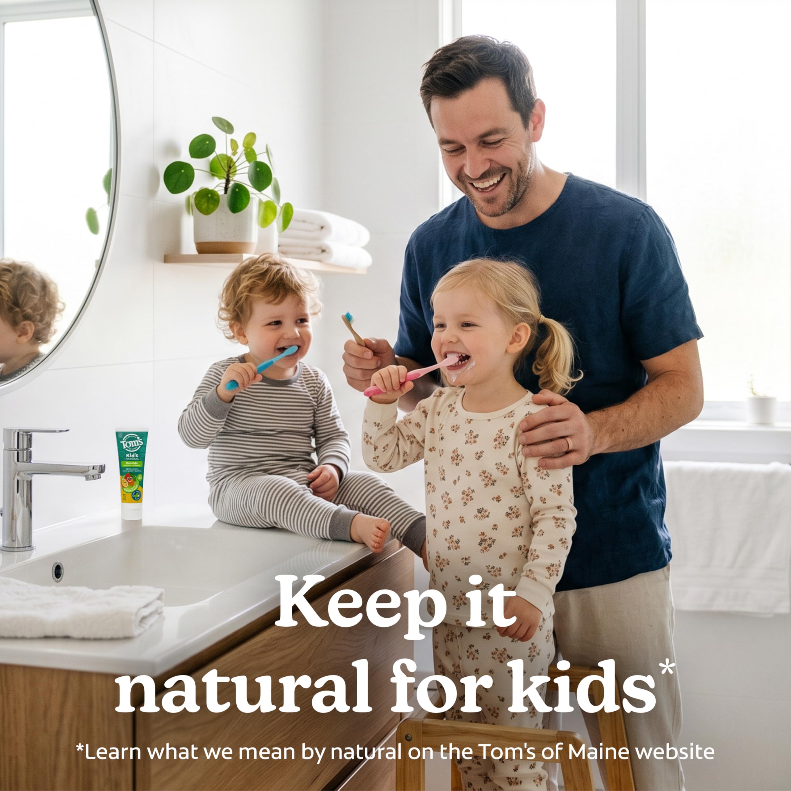 Tom's of Maine Natural Kids Fluoride Toothpaste, Orange Mango, 3Pk, 5.1 oz view 5