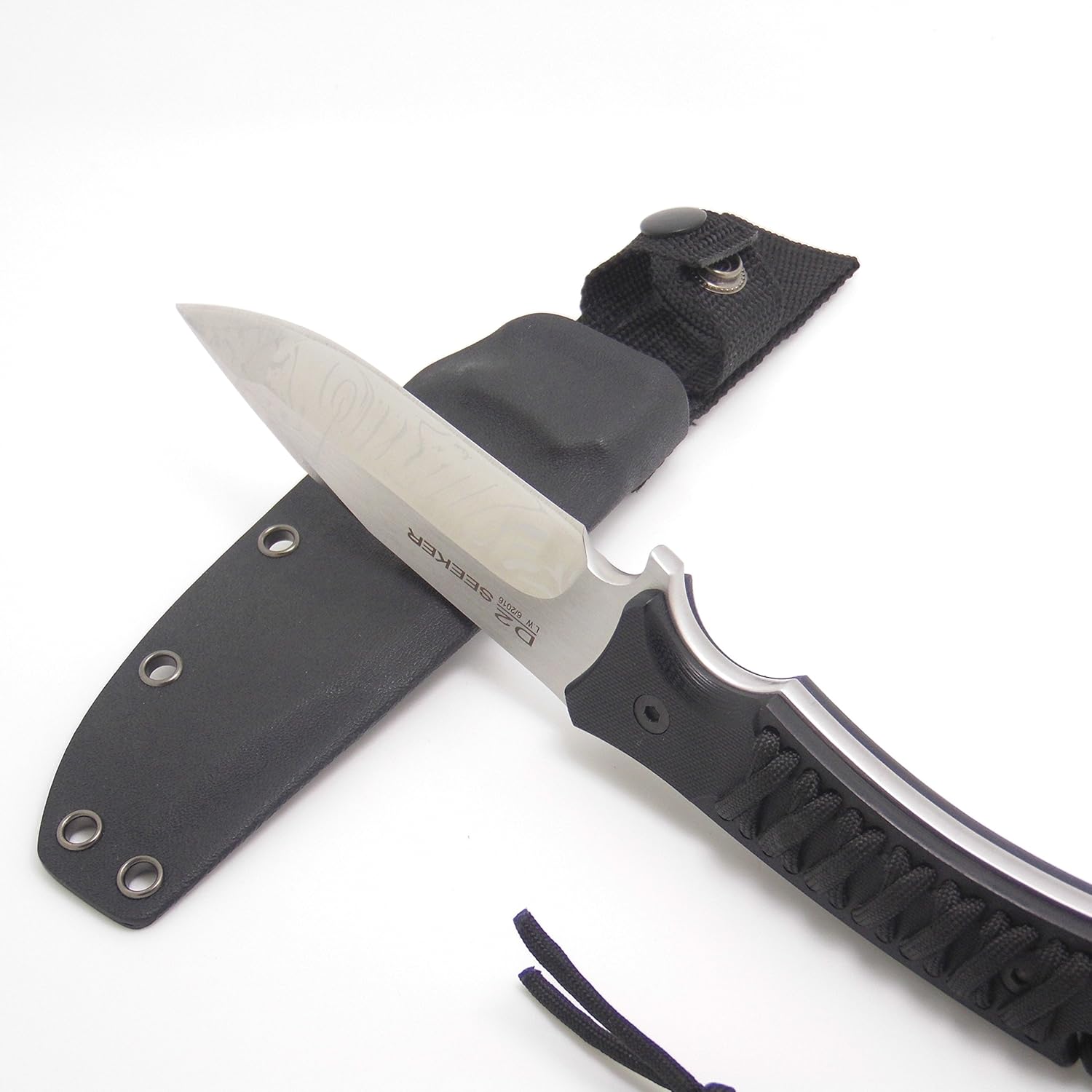 New Product Masalong Fixed Blade Hunting Knife, Straight Edge Blade Extreme Survival D2 Steel and Sheath