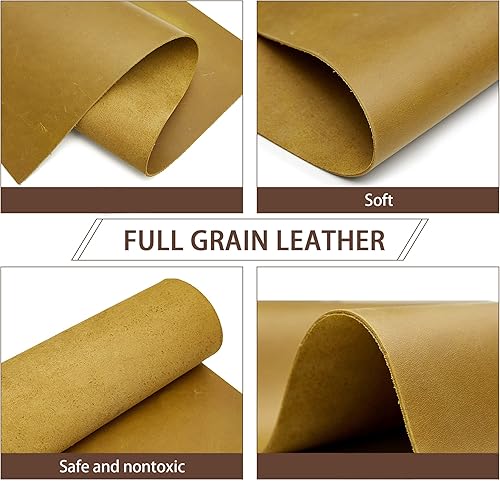 Miniatura 4 de Cuadrado de cuero para estampado de 2.0 mm. (4.5  5 onzas) cuero vacuno grueso de flor completa para artesanías, estampado, costura, bricolaje,