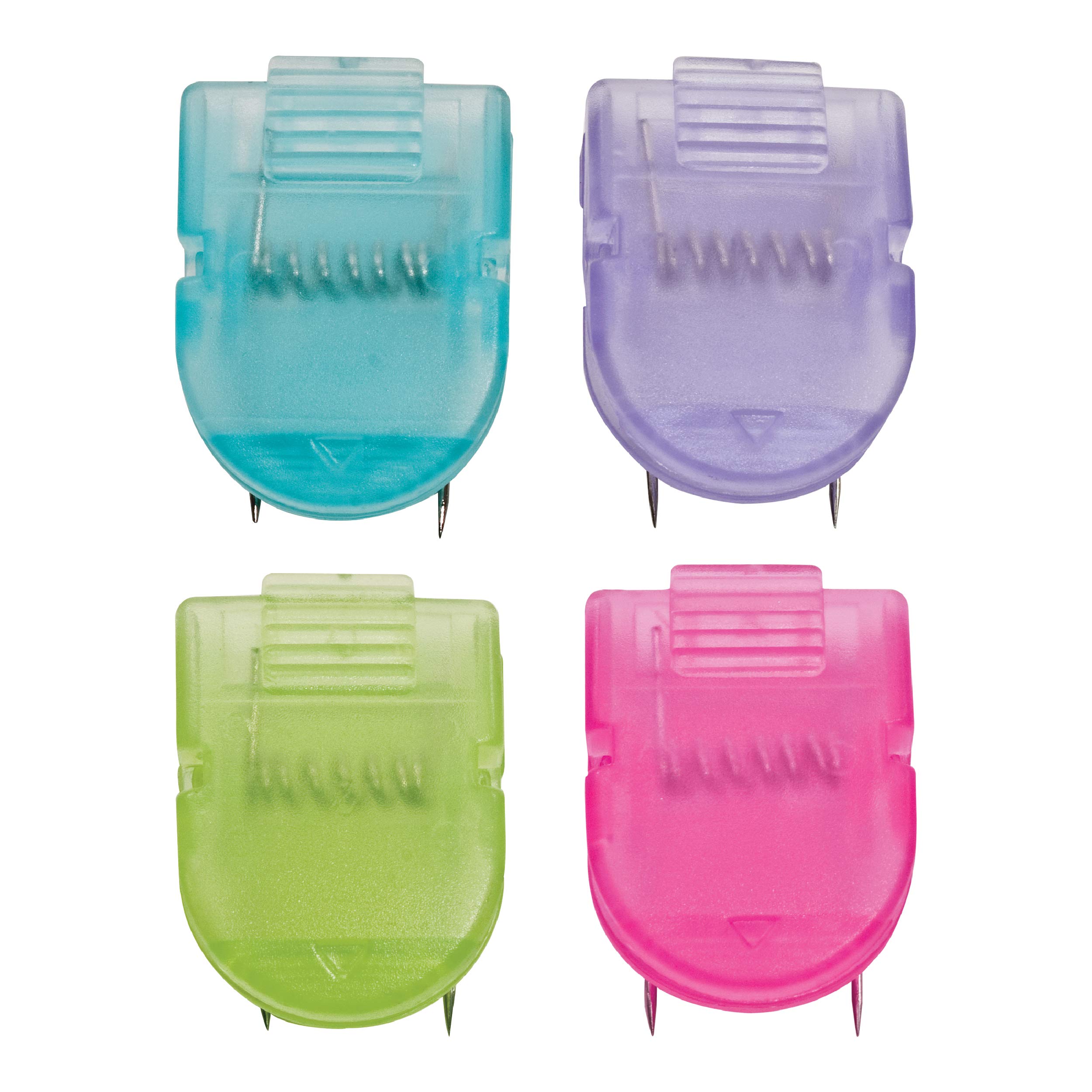 AdvantusPanel Wall Clip for Fabric Panels, Standard Size, 40-Sheet Capacity, Pack of 20, Assorted Cool Colors (75307)