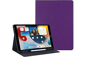 Goospery Shock Proof Multi-Angle Viewing iPad 7th Generation Case (Purple)