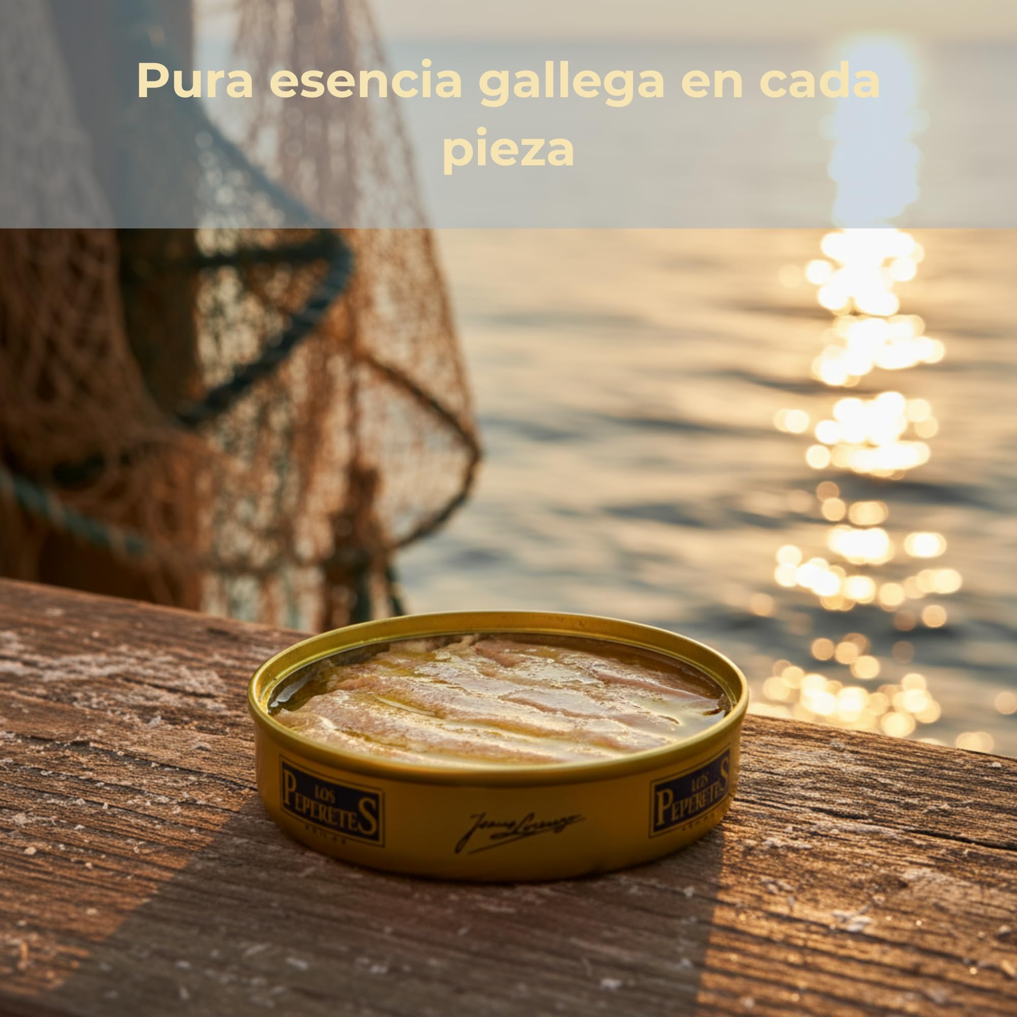 LOS PEPERETES Ventresca en Mantequilla Arias Ortiz 120 g | Conserva Gourmet Gallega | Ventresca del Atlántico en Mantequilla Tradicional | Elaboración Artesanal | Sabor Exclusivo de Galicia