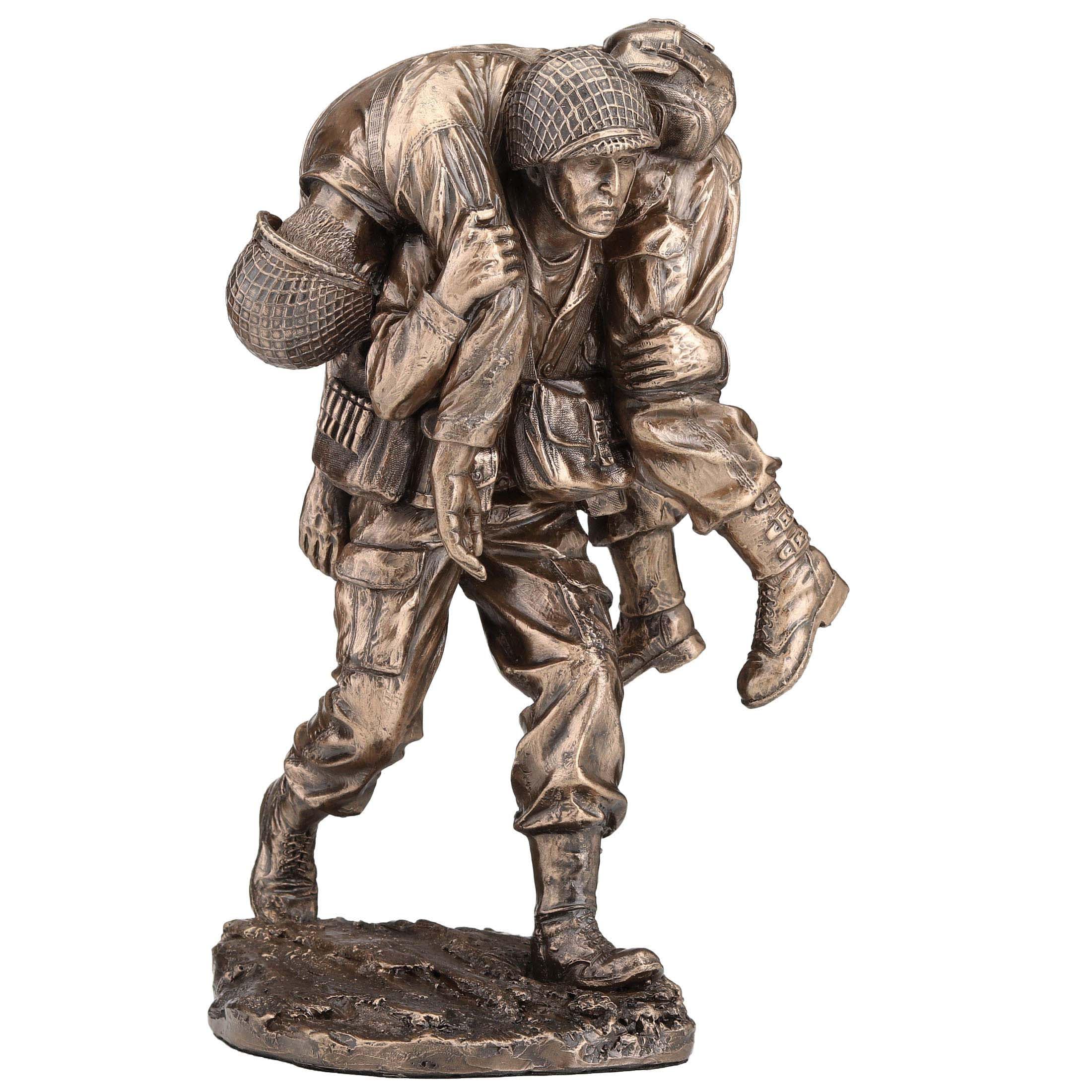 Veronese Design Bronze 9 1/2 Inch No Soldier Left Behind Cold Cast Resin Finish Sculpture Us Military Veteran Gift