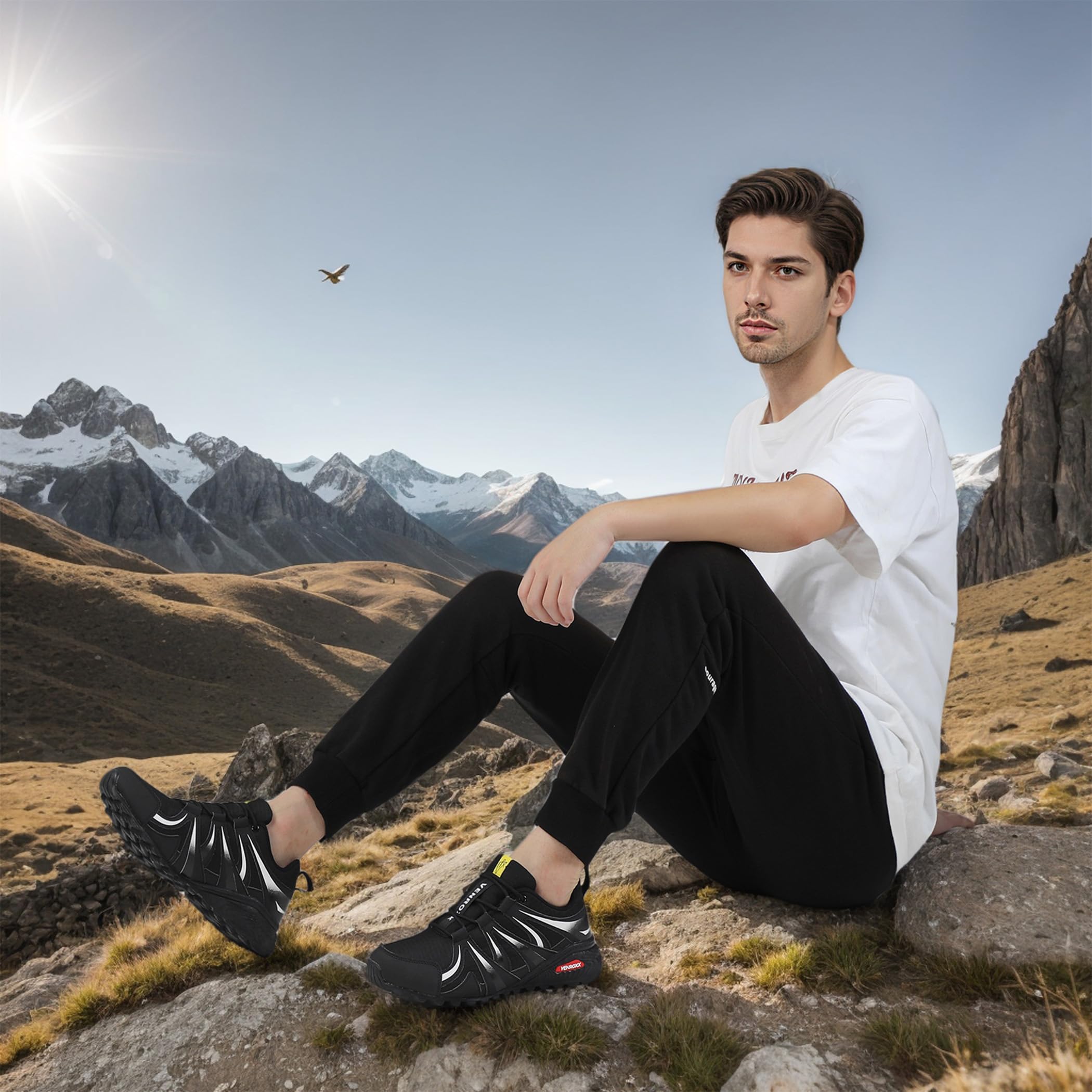 Zapatillas de senderismo para hombre, ligeras, transpirables y antideslizantes, tallas 39-48