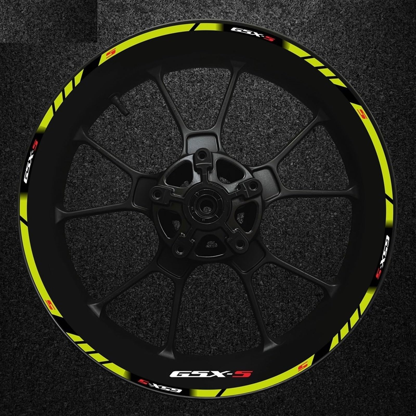Dtsgcx Color15 Motorcycle Rim Decal Decorative Hub Reflective Sticker For Suzuki Gsx-S Gsx-S750 Gsxs1000 750 1000 600 2022(Color15)