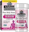 Garden of Life Once Daily Dr. Formulated Probiotics for Women 50 Billion CFU 16 Probiotic Strains with Organic Prebiotics for Digestive, Vaginal & Immune Health, Dairy Free, Shelf Stable 30 Capsules
