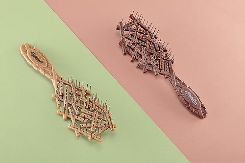 Miniatura 6 de Ninabella Cepillo orgánico desenredante para el cabello para mujeres, hombres y niños, no tira del cabello, cepillos alisadores para cabello liso,