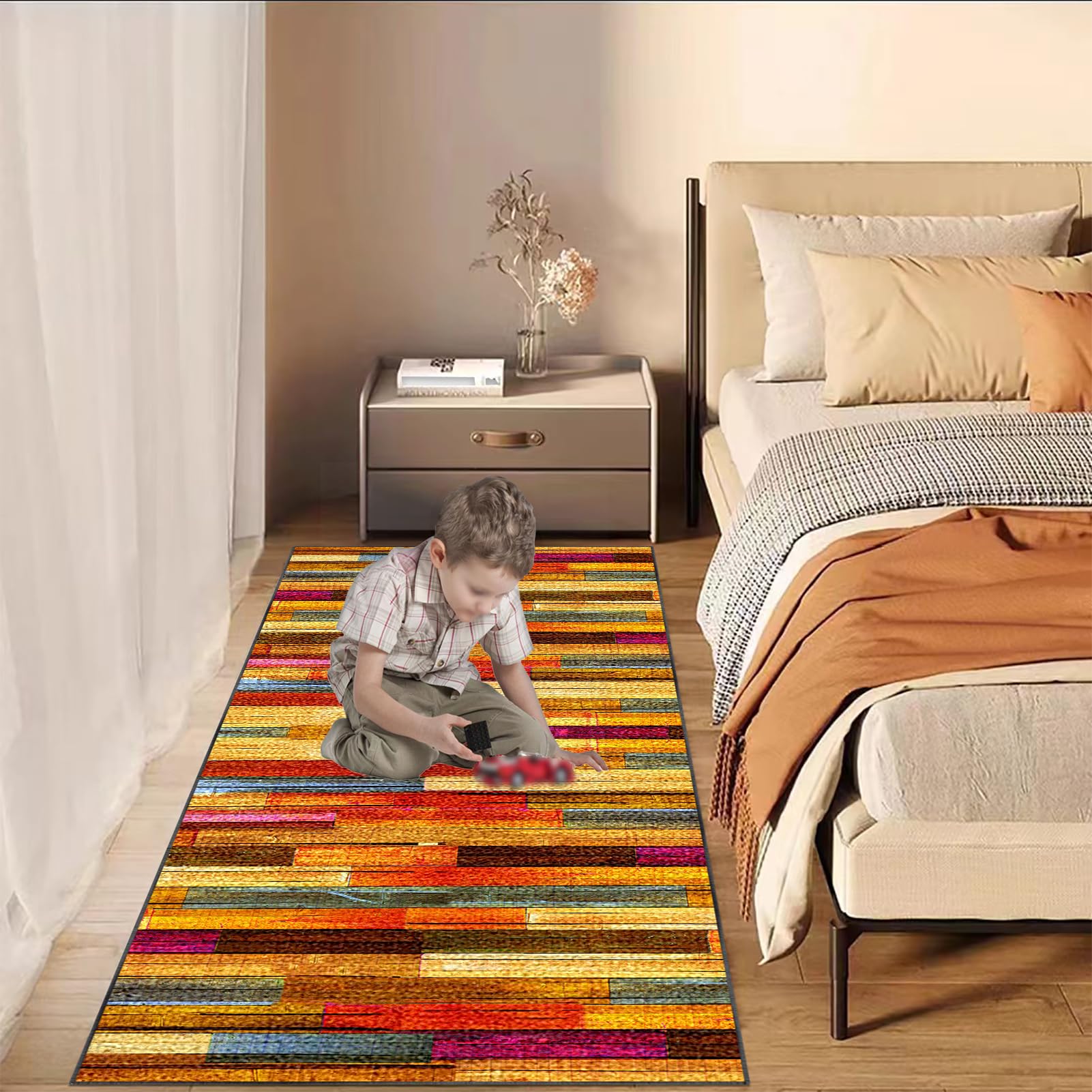 Laegnfho Runner Rug for Hallway Non Slip Long Hallway Hall Runner - Image 6