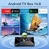 EASYTONE Android TV Box 14.0 2026, 4GB RAM 32GB ROM Android 14 TV Box 4K 8K WIFI6 Ethernet 1000M Smart TV Boxes HDR10 R69 Plus H728 Octa-core TV Boxes soporte 3D 2.4G 5.8G doble WiFi BT5.0 USB 3.0 3