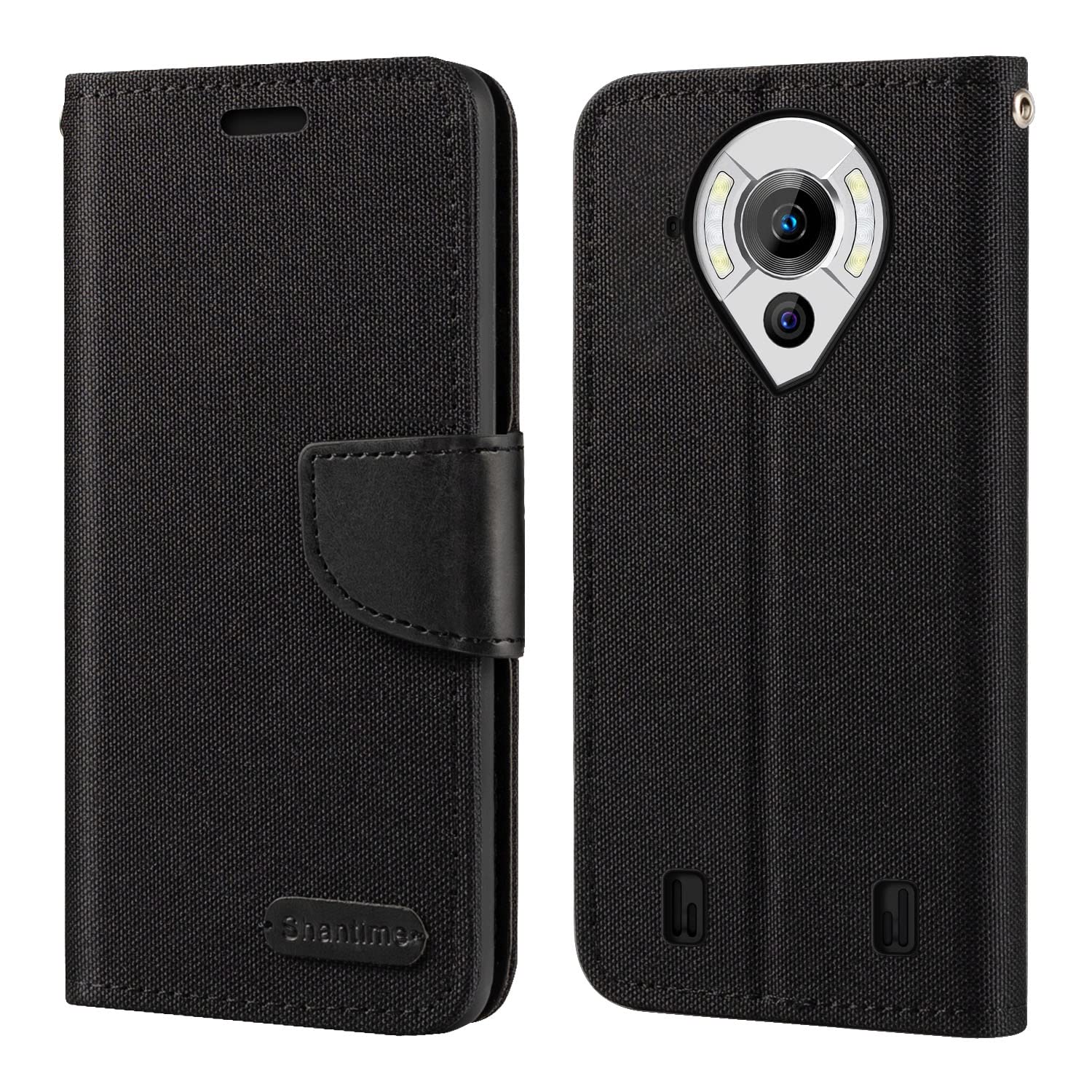 Custodia per Oukel K9 di lusso con chiusura a flip, in pelle PU di