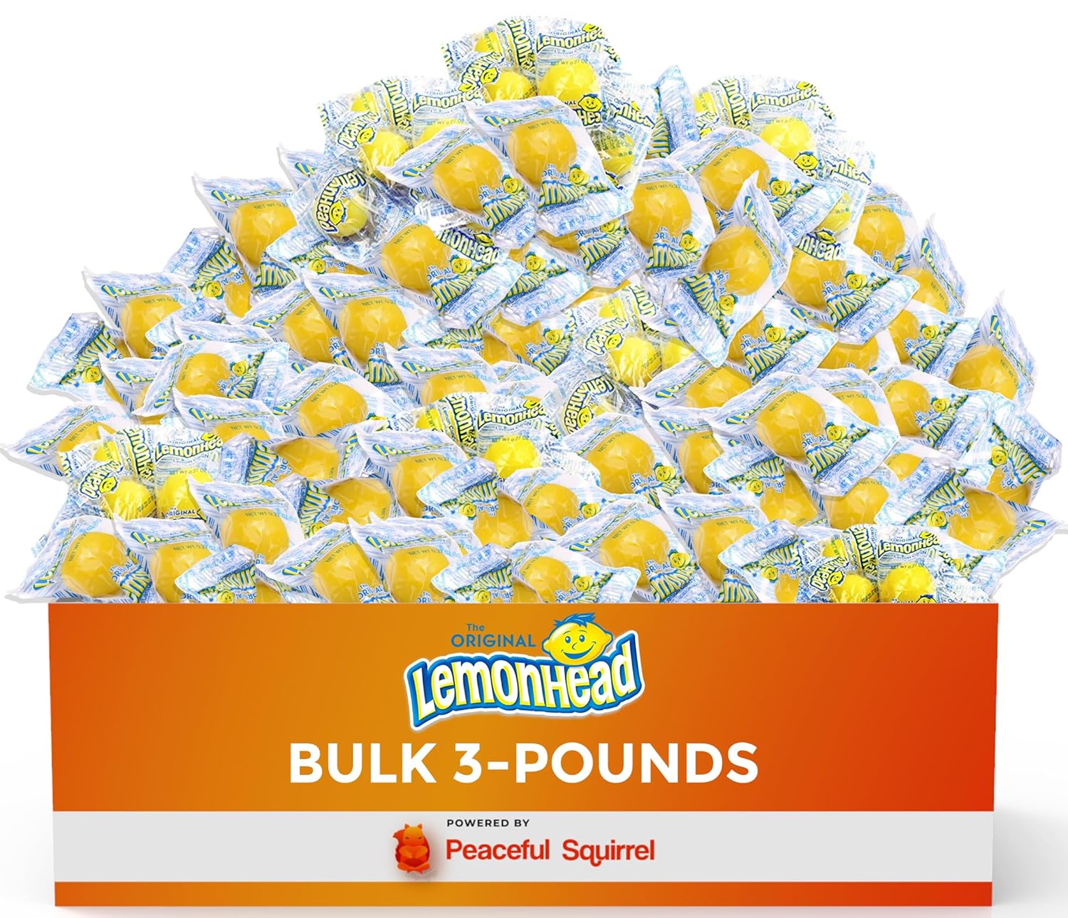 Peaceful Squirrel LEMONHEADS Hard Candy Tangy & Sweet
