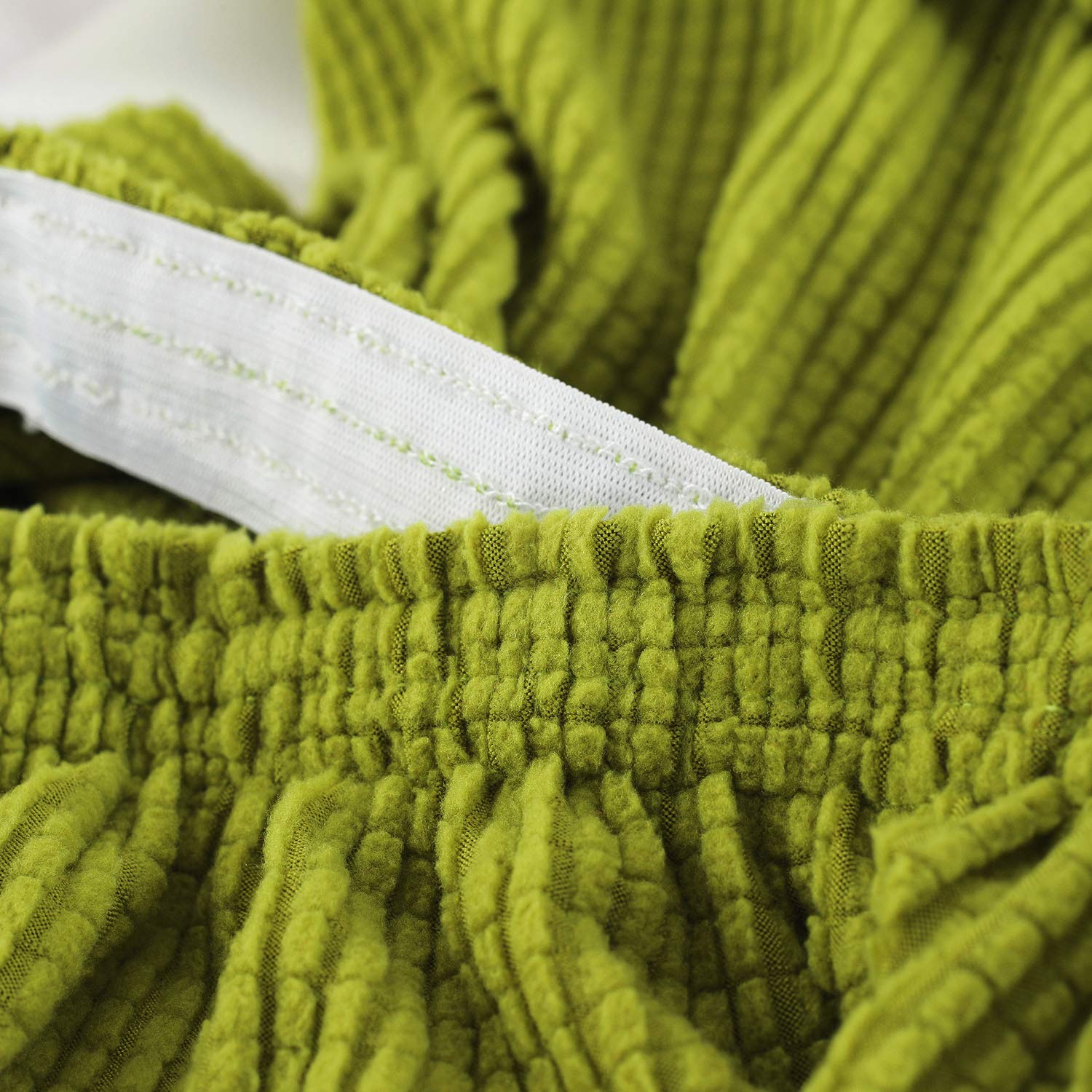 PETCUTE Coprisedia con Schienale coprisedie Elasticizzati Copri Sedia Cucina Copri sedie Sala da Pranzo Banchetto Verde 6 Pezzi