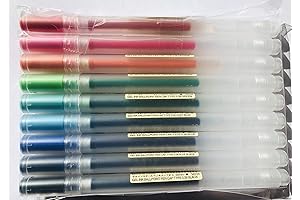 Muji 0.38 Pen 9-Colors Pack Fine Point Gel Ink Ballpoint Pens