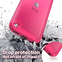 Vista 23 de Funda para iPod Touch 7ª generación, 2 en 1, a prueba de golpes, con 2 protectores de pantalla HD, protección híbrida resistente a los golpes