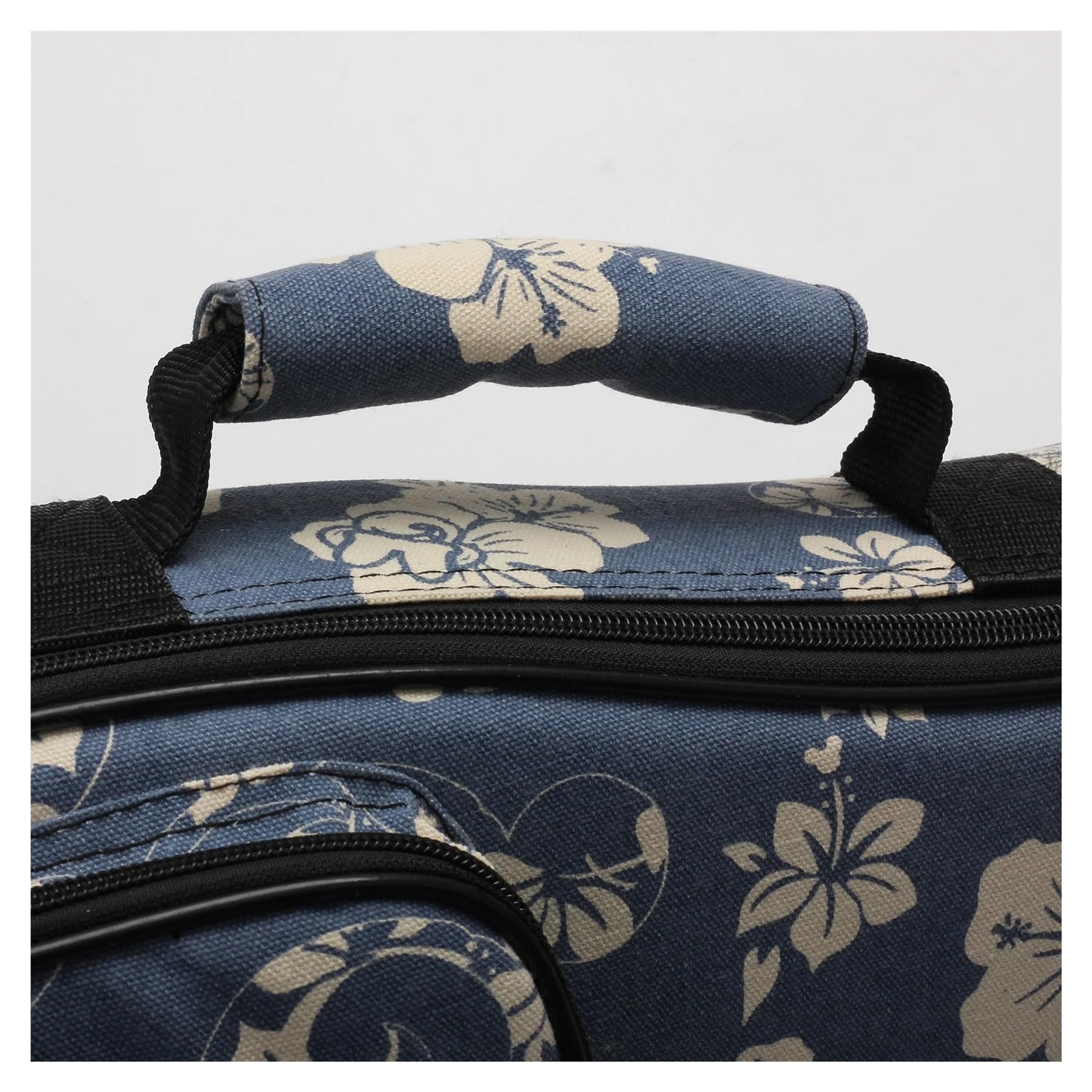 Estuche Para Banjo Funda for ukelele con flores de hibisco 21/23 26 pulgadas acolchado esponja 10 mm, estuche suave for guitarra 4 cuerdas(Size 21 inch)