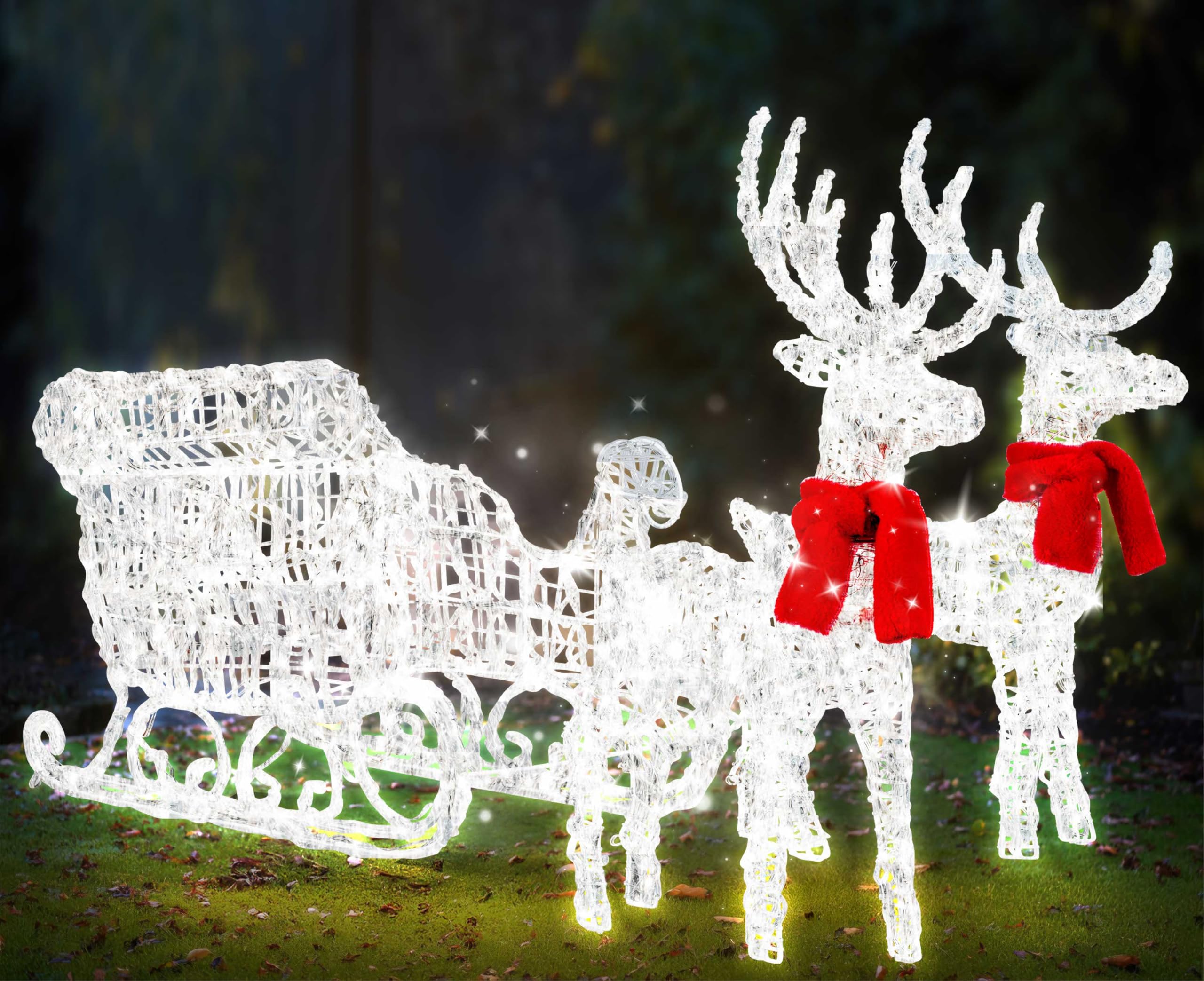 Kerst Rendier met 24 leds voor buiten, klein