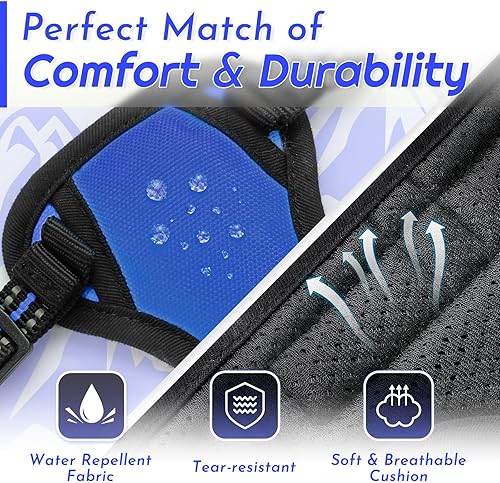 Miniatura 158 de Eagloo Arnés para perro de tamaño mediano, chaleco de servicio sin tirones con tiras reflectantes y asa de control, ajustable y cómodo para caminar