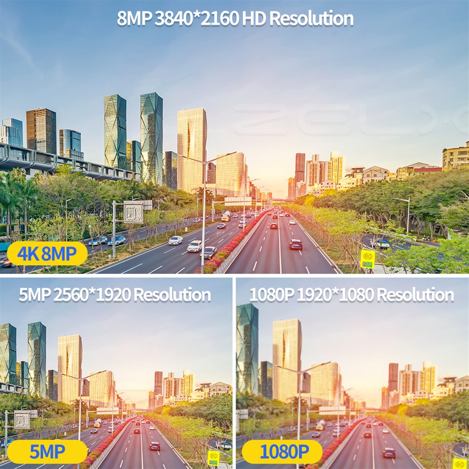 Kamera bezpieczeństwa, Kamera IP 8MP 4K 5MP Automatyczne śledzenie Nadzór CCTV Bezprzewodowy H.265 1080P PTZ Kolor Night Vision Wsparcie(5MP Add 32GB Card)