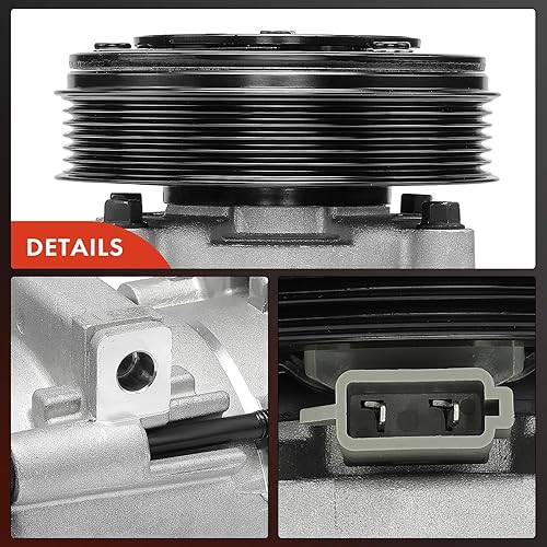 Miniatura 7 de A-Premium Compresor de aire acondicionado con embrague compatible con Ford Escape 2001-2004, Contour 1995-2000 y Mercury Cougar 1999-2002, Mystique