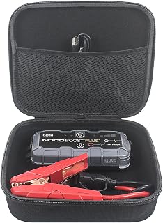 Hard Travel Case Compatible with NOCO Boost GB20/GB40/GB50 Jump Starter Case Only - Black YC88014