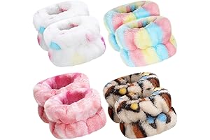 Adjustable Absorbent Reusable Wrist Sweatbands with Spa Washband