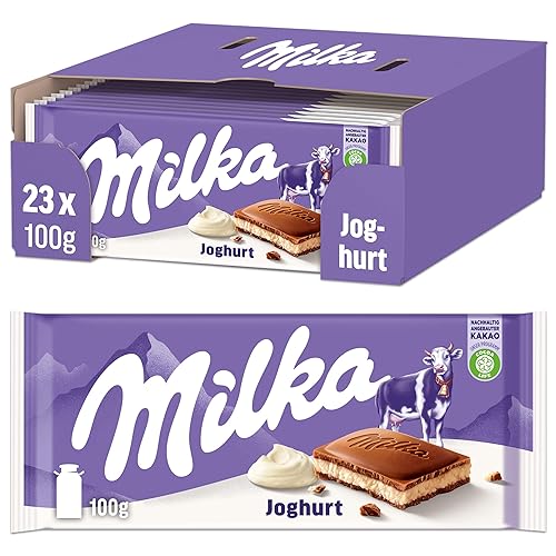 Miniatura 1 de Milka Joghurt Barra de chocolate de yogur, 3.5 onzas (paquete de 21)