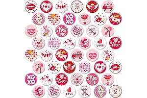 96 PCS Valentine's Day Lapel Pins Heart Pins for Valentine's Day Party Favors Decorations