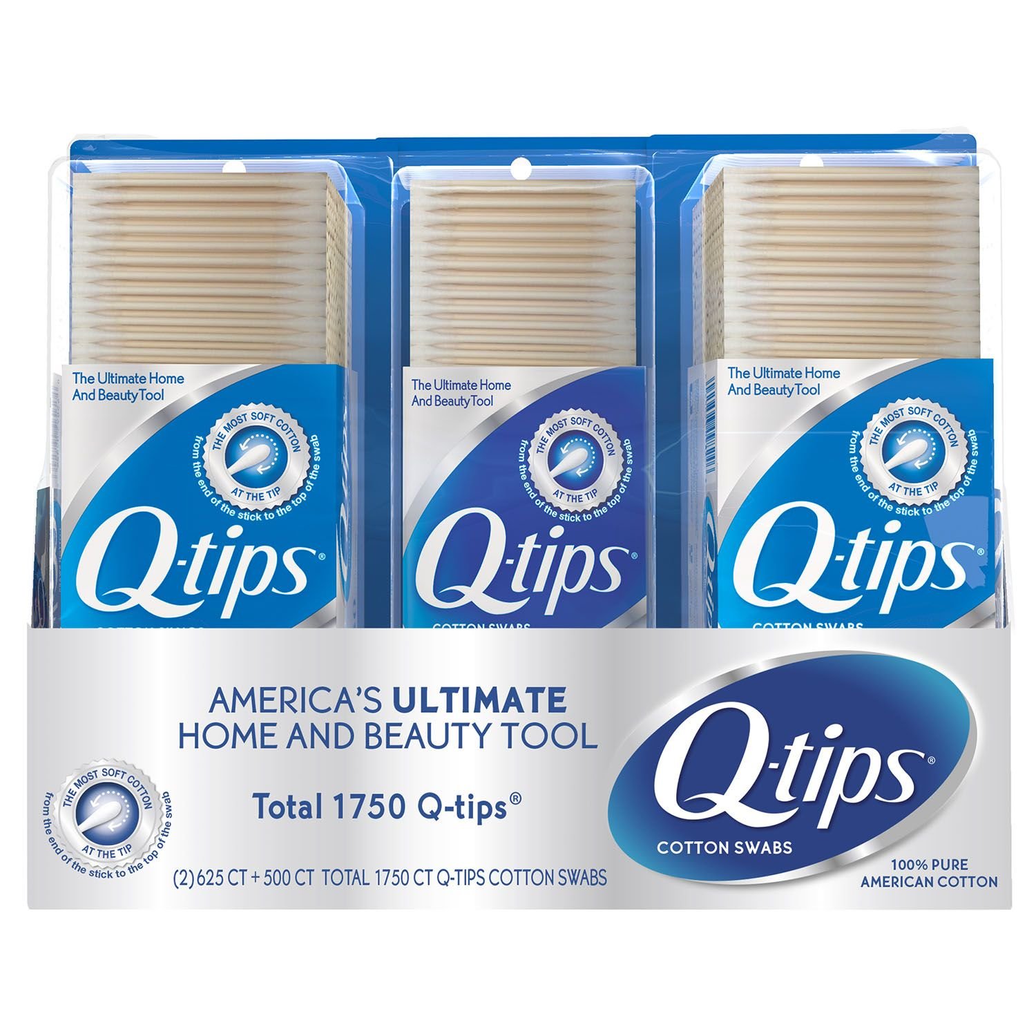 Q-tips Cotton Swabs 1750 ea